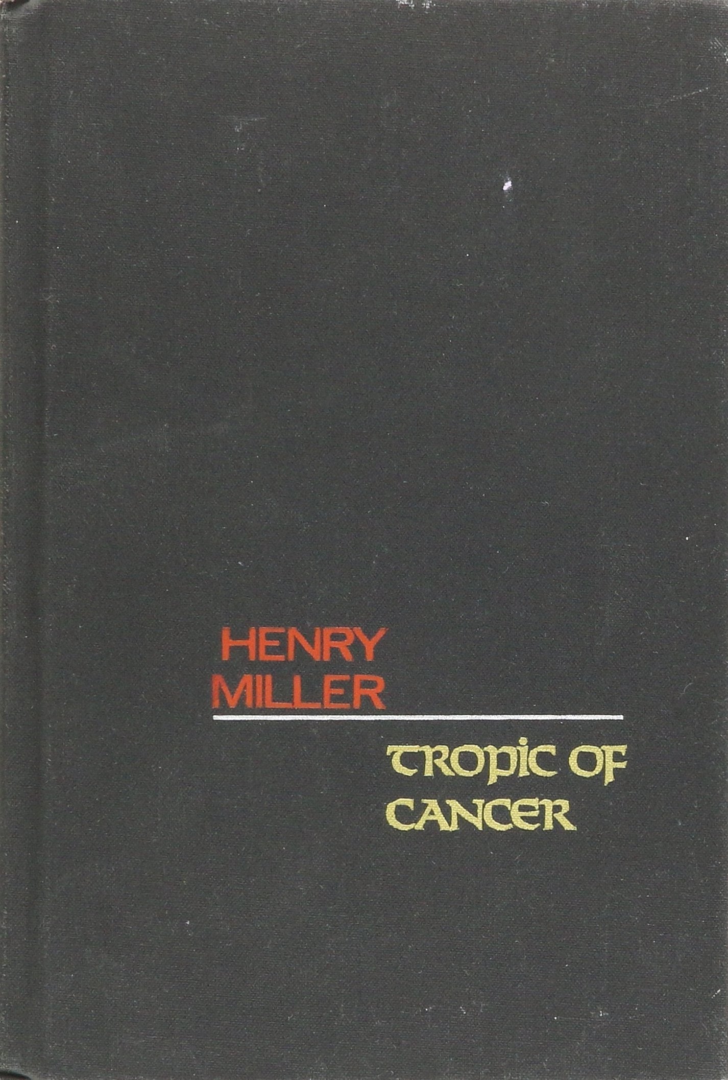 Tropic of Cancer used book depot