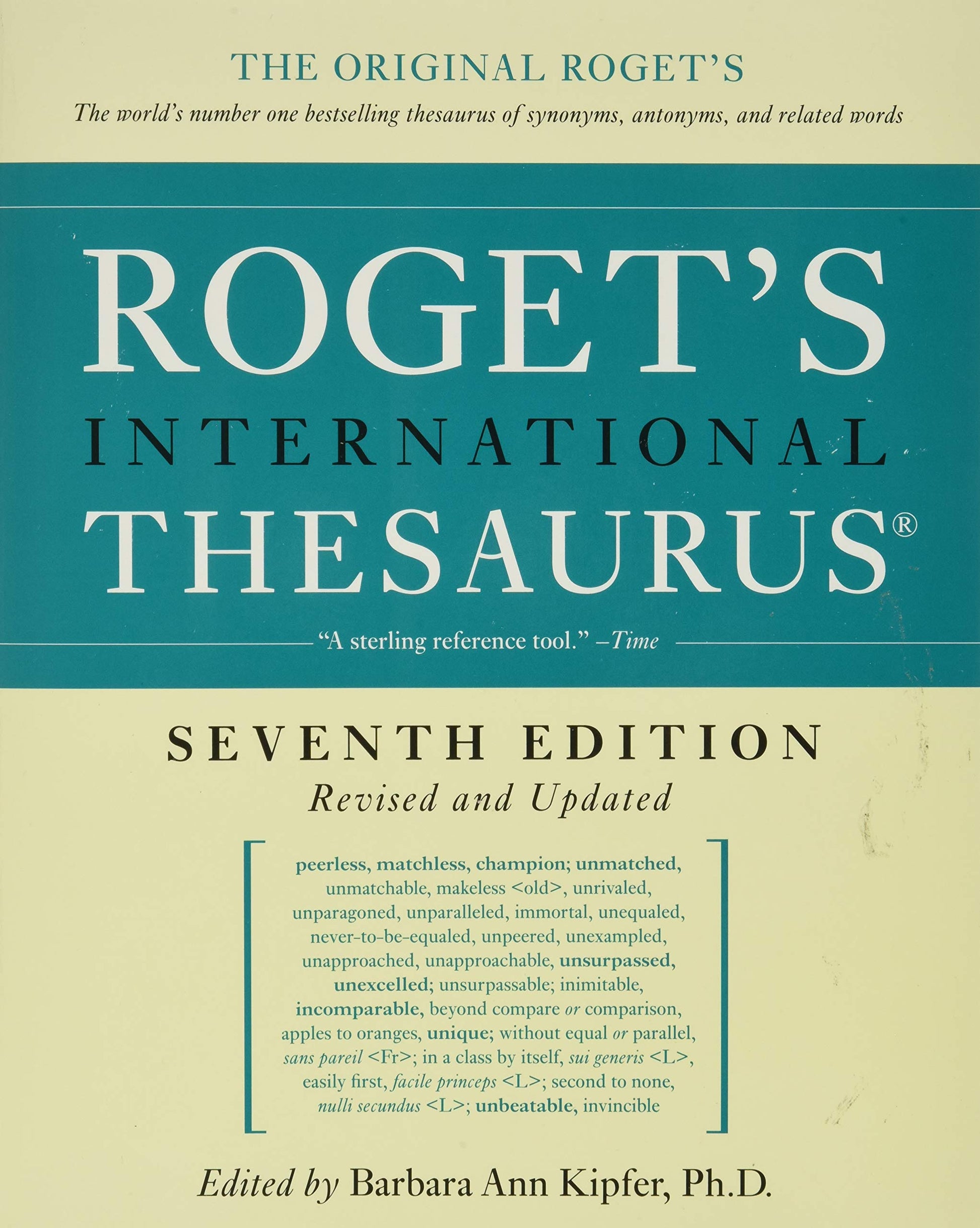Roget's International Thesaurus, 7th Edition used book depot
