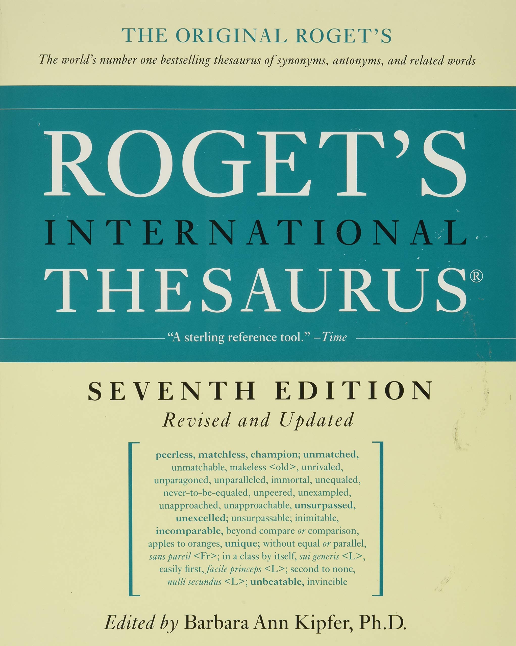 Roget's International Thesaurus, 7th Edition used book depot