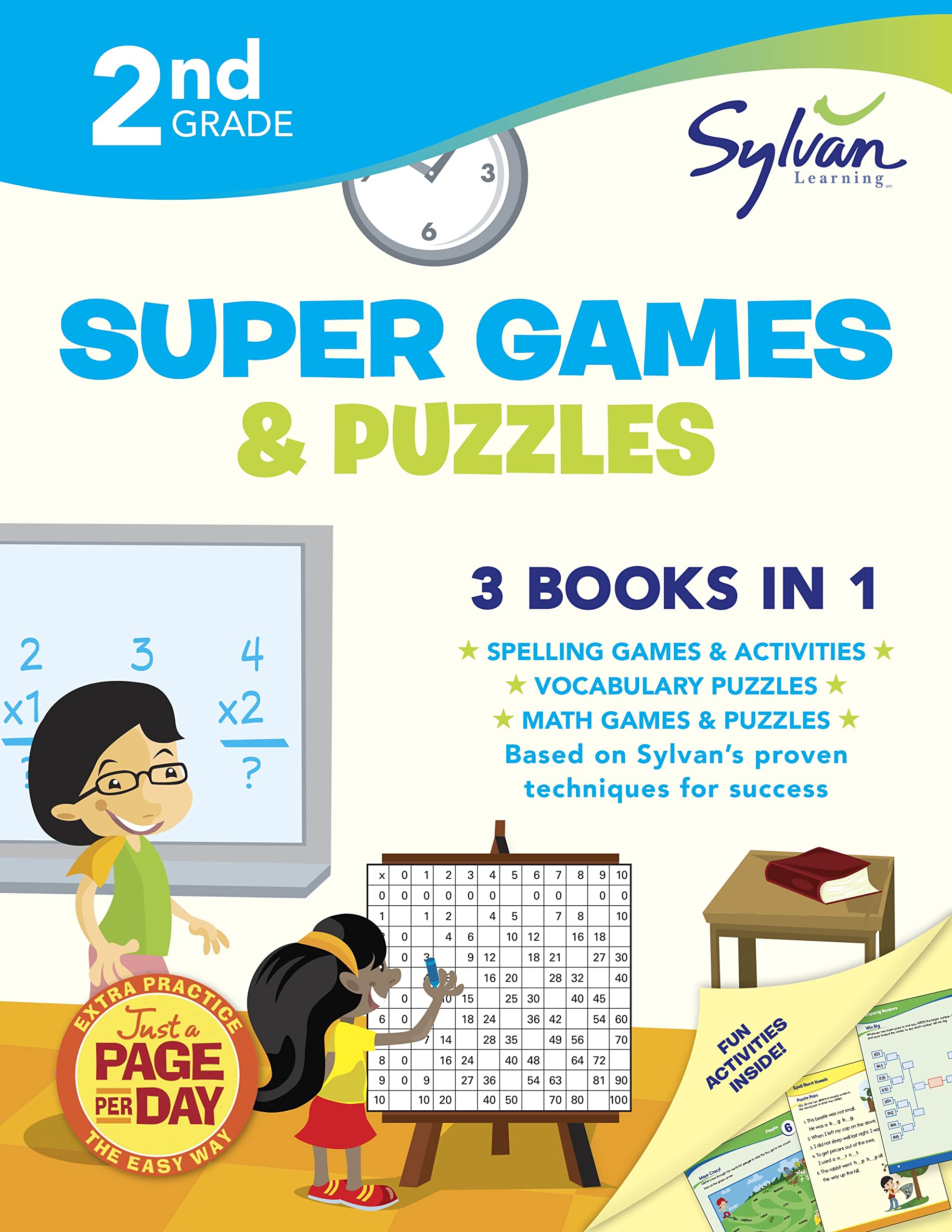Second Grade Super Games & Puzzles (Sylvan Super Workbooks) (Language Arts Super Workbooks)