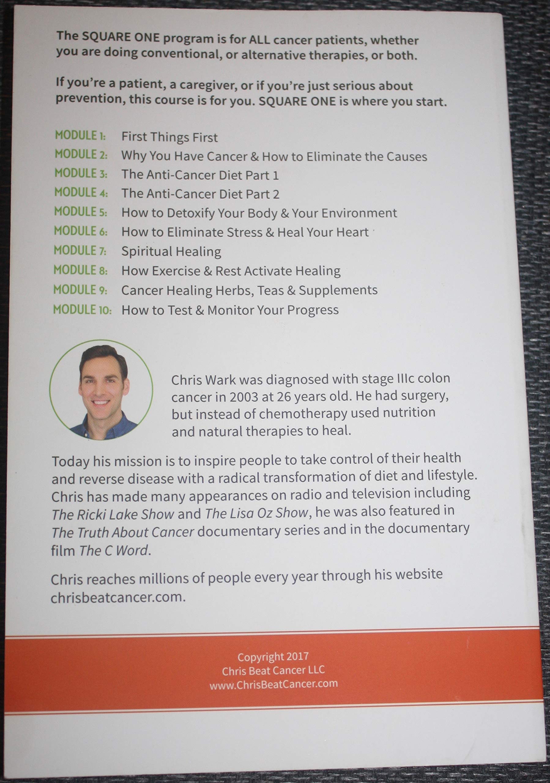 Square One Healing Cancer Coaching Program - Complete Transcripts used book depot