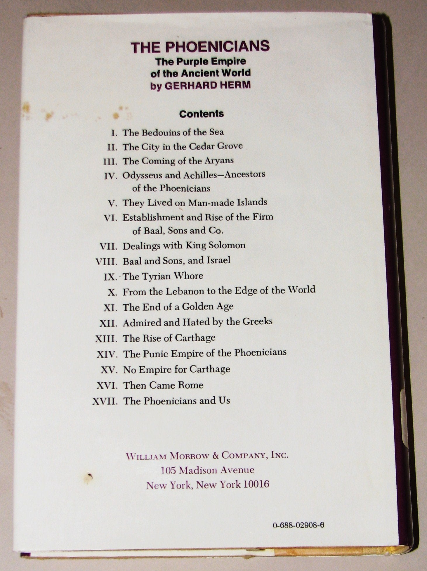 The Phoenicians: The Purple Empire of the ancient world used book depot