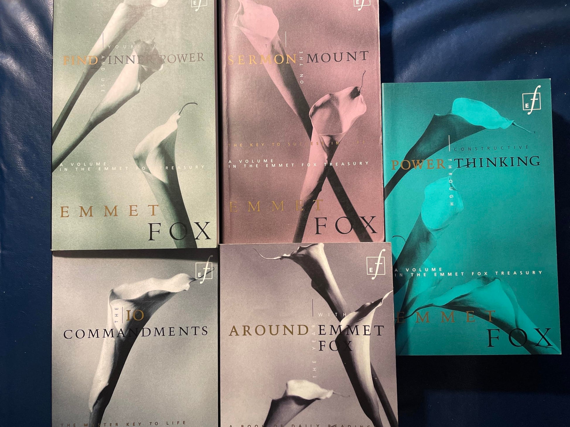 The Emmet Fox Treasury--Five Spiritual Classics: Around the Year With Emmet Fox, Find & Use Your Inner Power, The Ten Commandments, The Sermon on the Mount, Power Through Constructive Thinkin used book depot