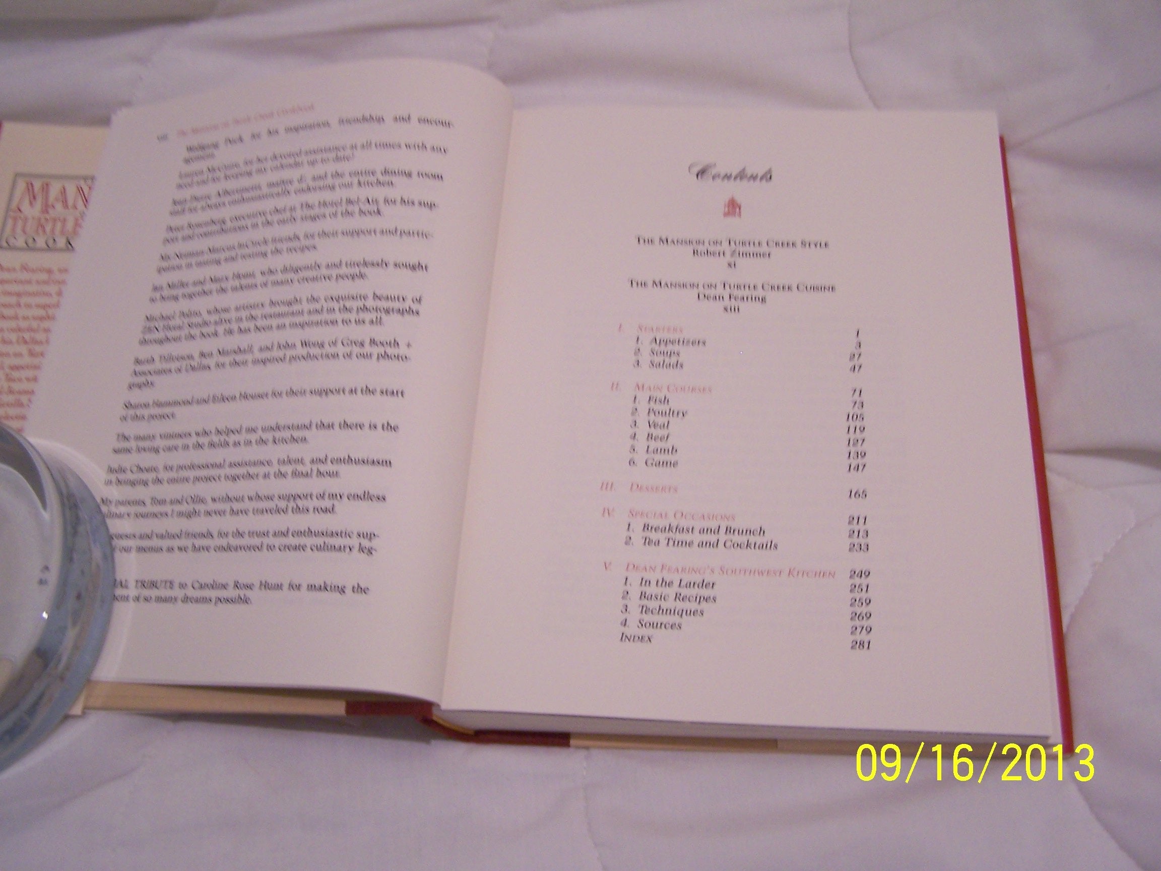 The Mansion on Turtle Creek cookbook