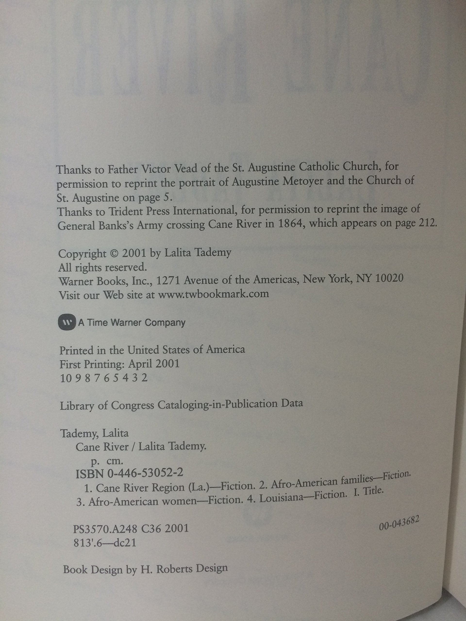 Cane River (Oprah's Book Club) used book depot