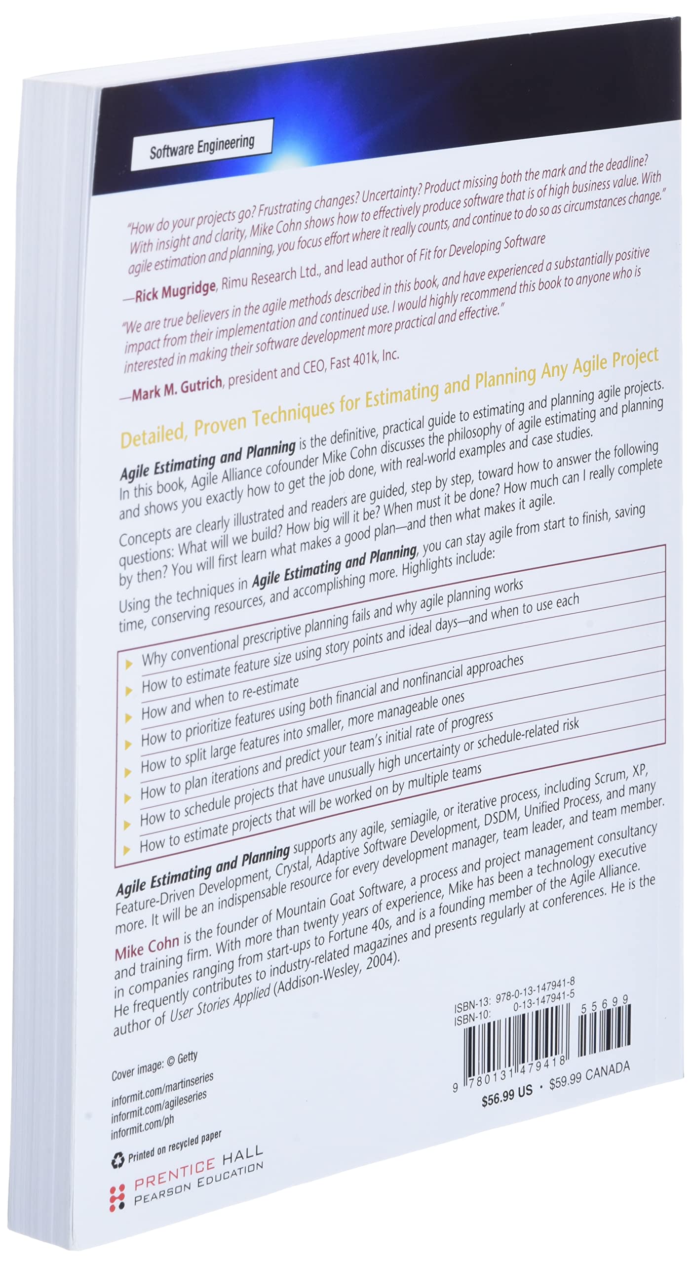 Agile Estimating and Planning used book depot