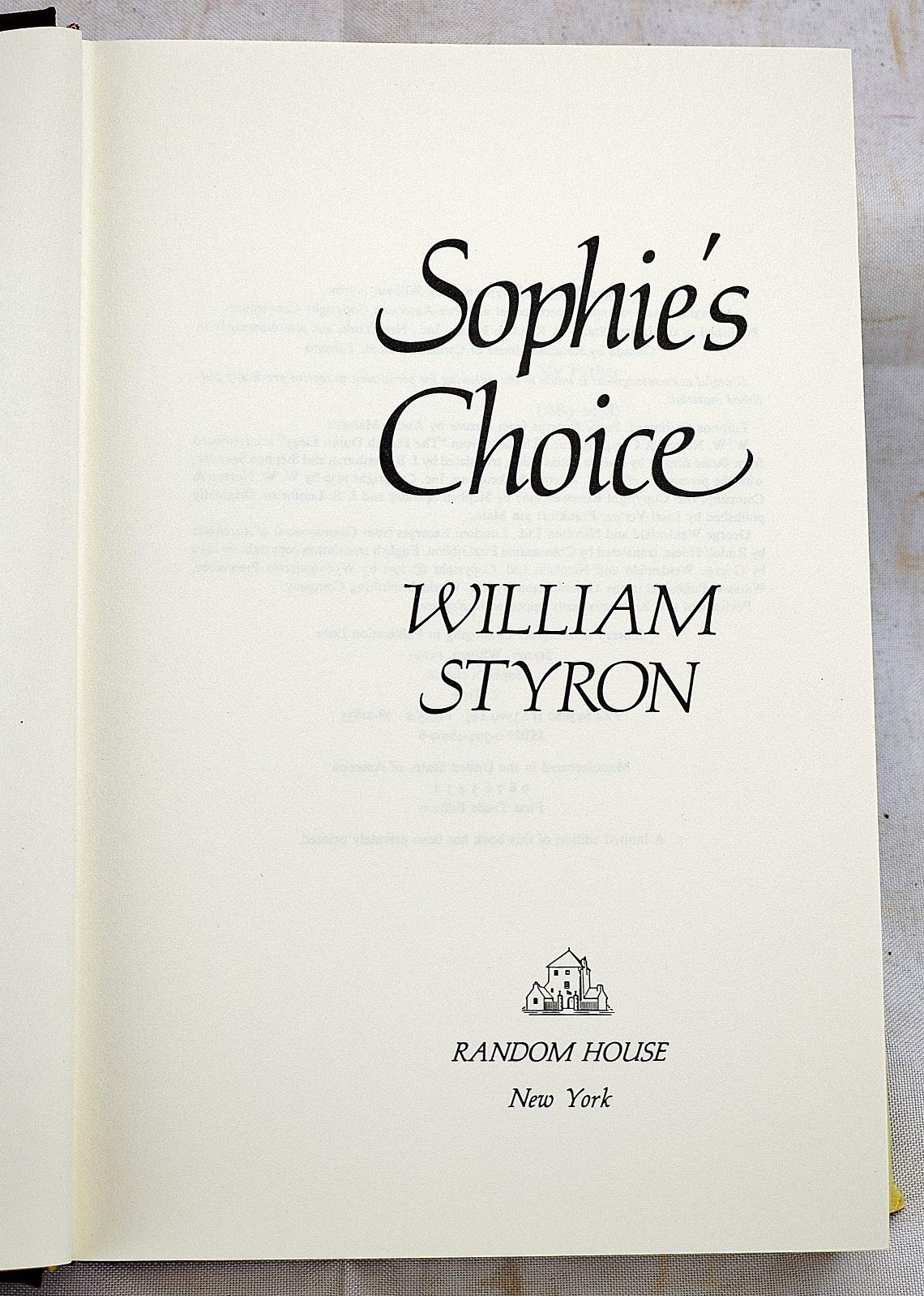 Sophie's Choice used book depot