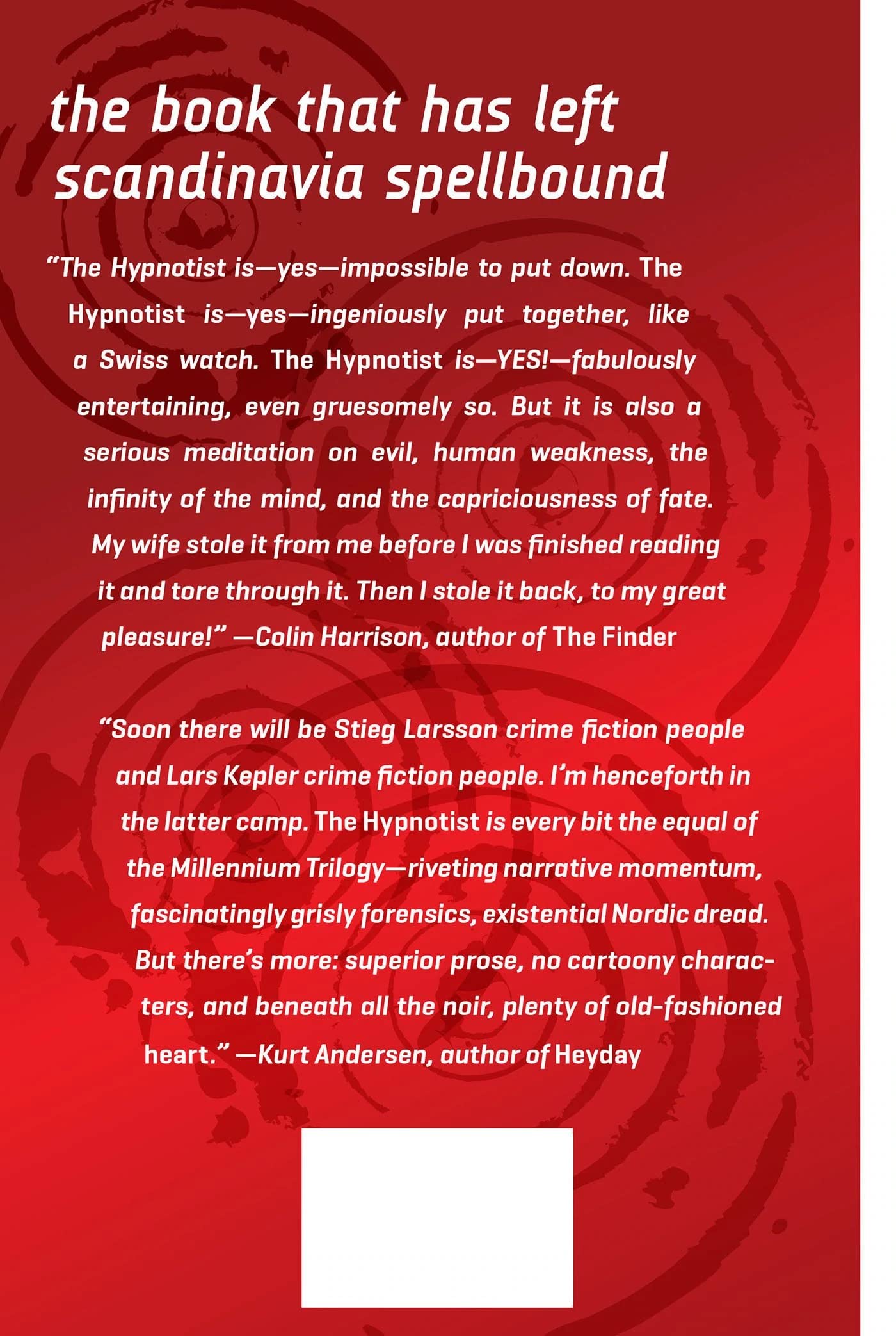 The Hypnotist: A Novel (Detective Inspector Joona Linna) used book depot
