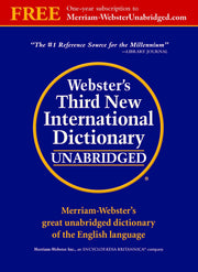 Webster's Third New International Dictionary, Unabridged used book depot