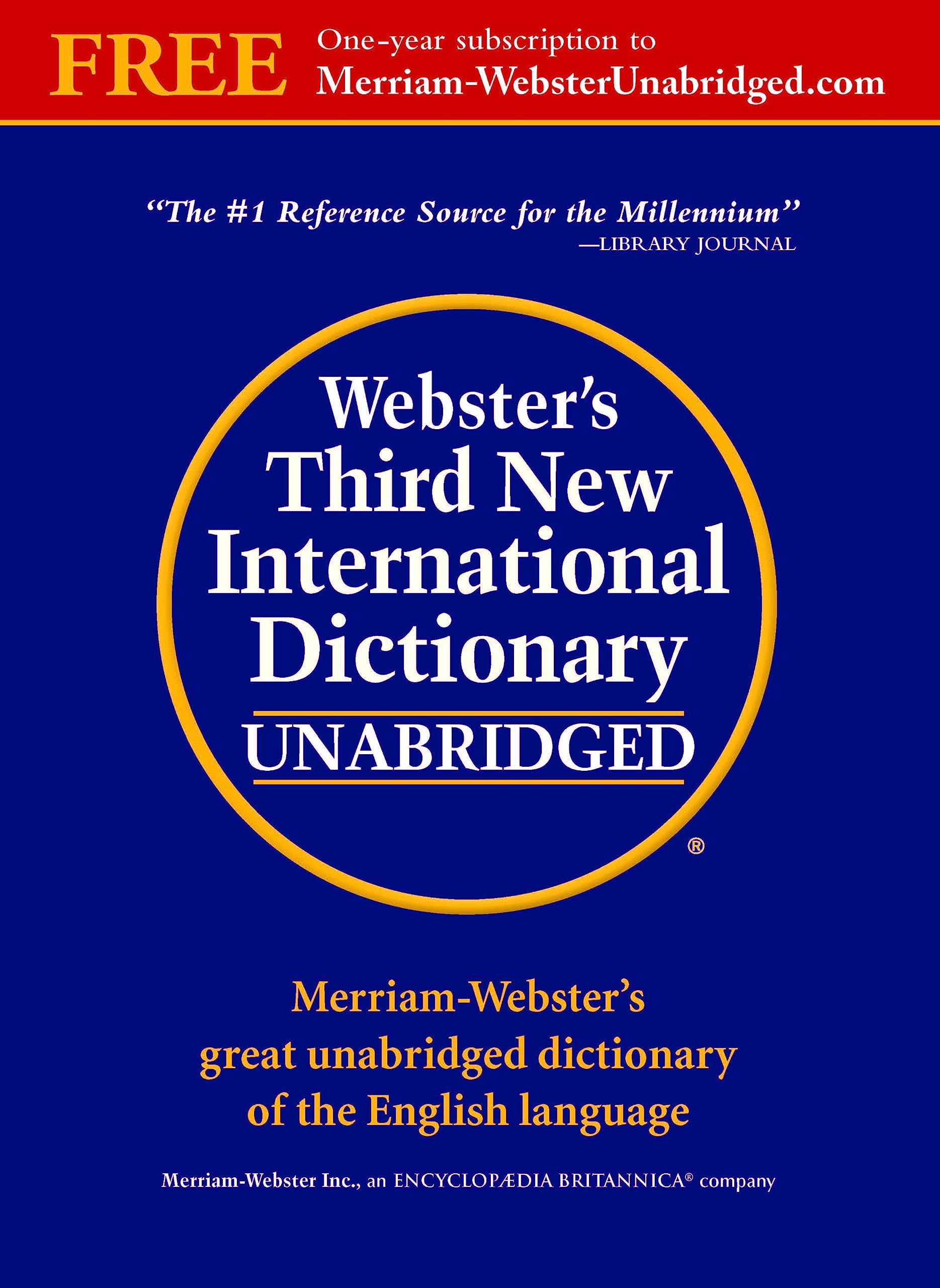 Webster's Third New International Dictionary, Unabridged used book depot