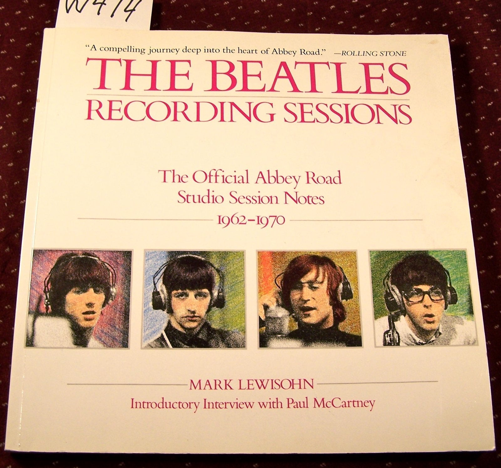 The Beatles: Recording Sessions: The Official Abbey Road Studio Session Notes, 1962-1970 used book depot