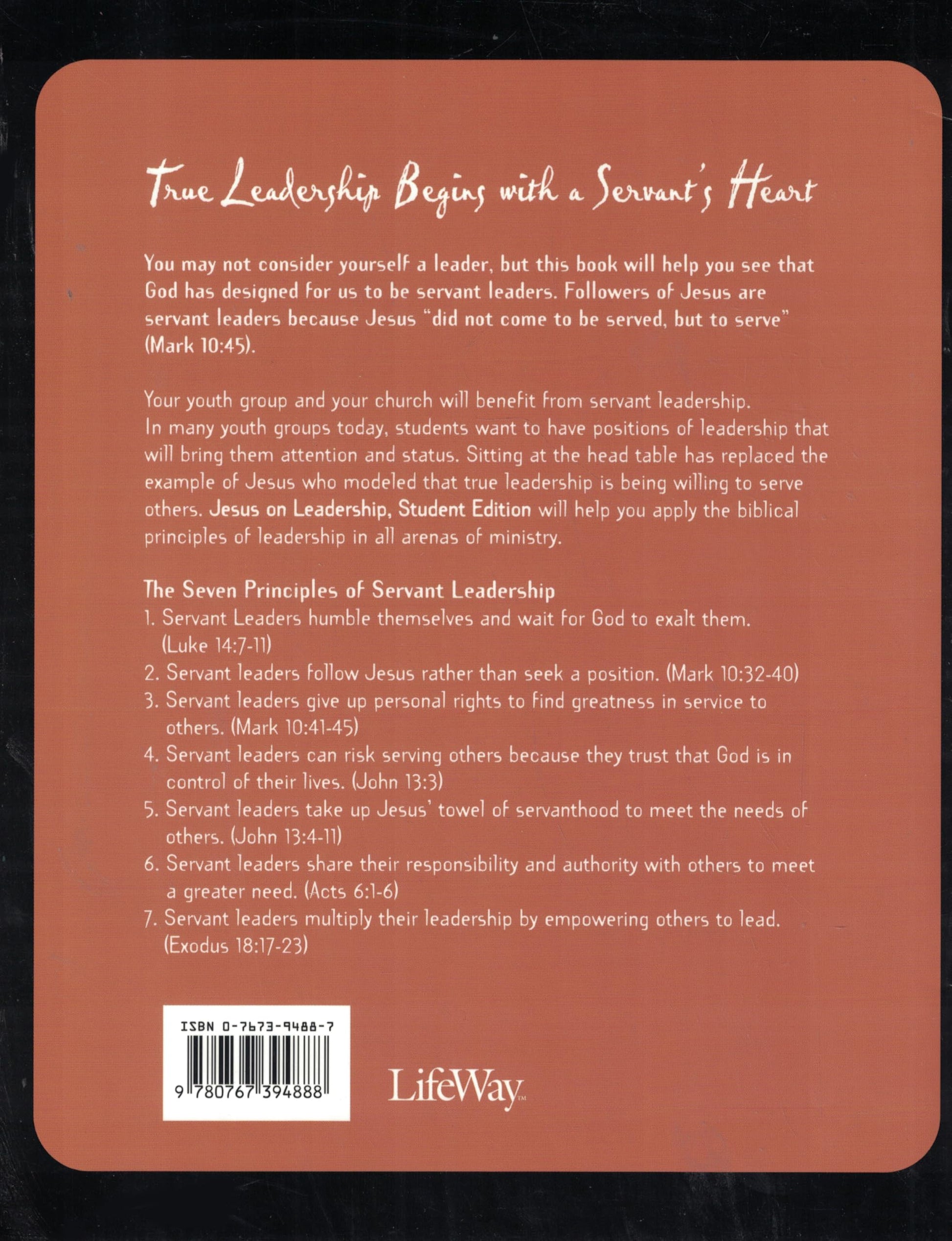 Jesus on Leadership Becoming a Servant L used book depot