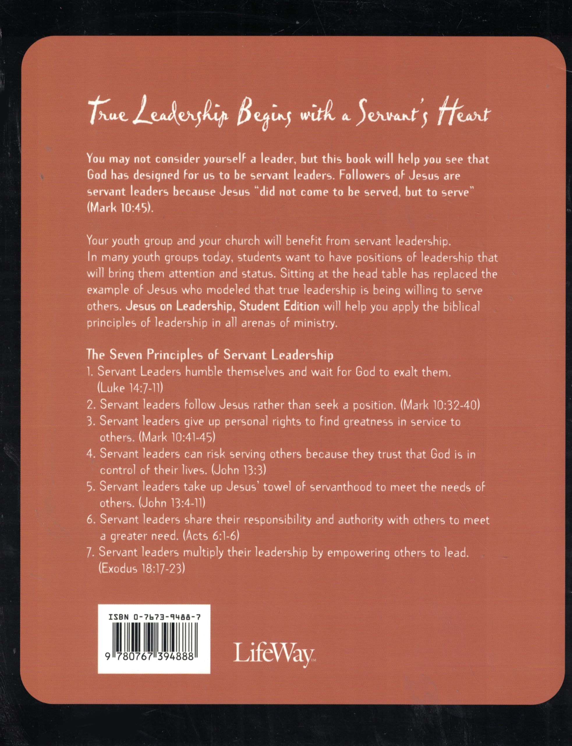 Jesus on Leadership Becoming a Servant L used book depot