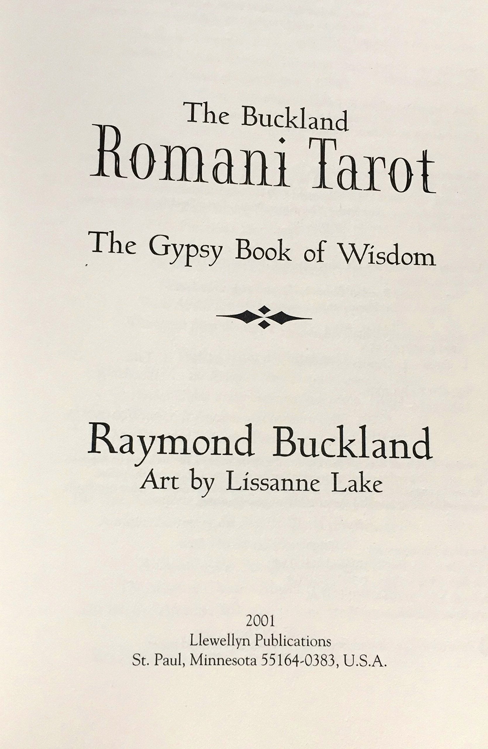 Buckland Romani Tarot: Gypsy Book of Wisdom used book depot