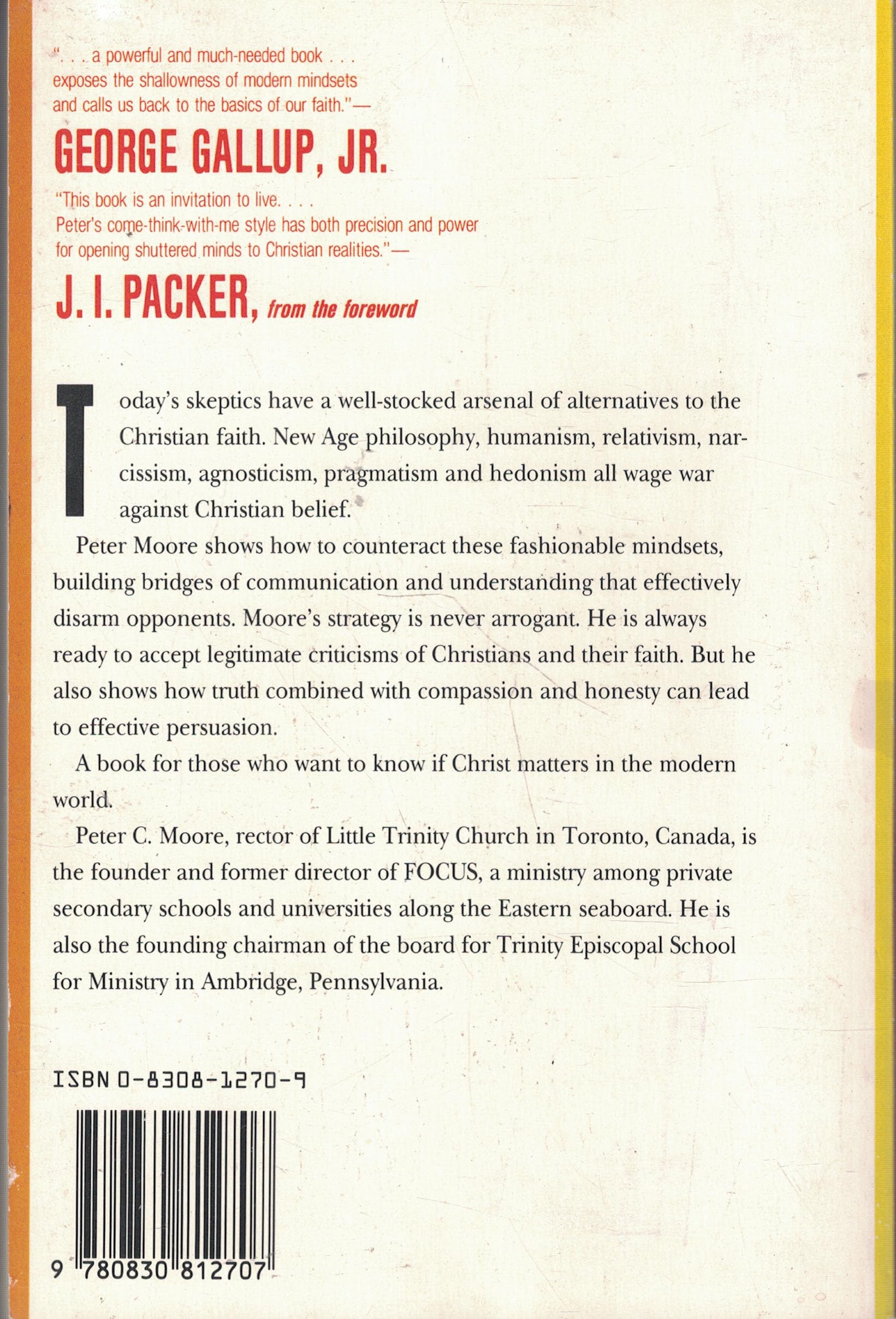 Disarming the Secular Gods: How to Talk So Skeptics Will Listen used book depot