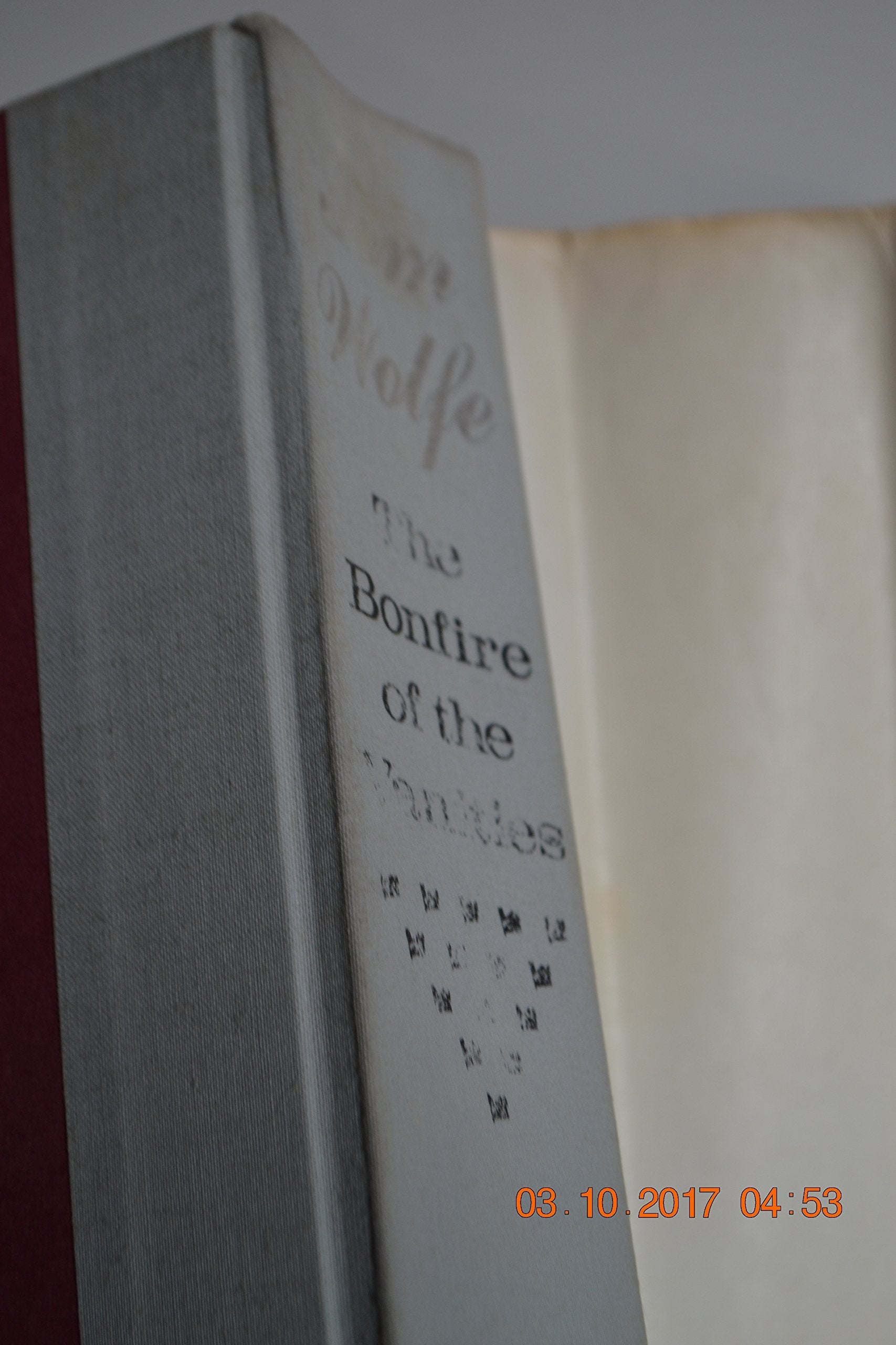 The Bonfire of The Vanities used book depot