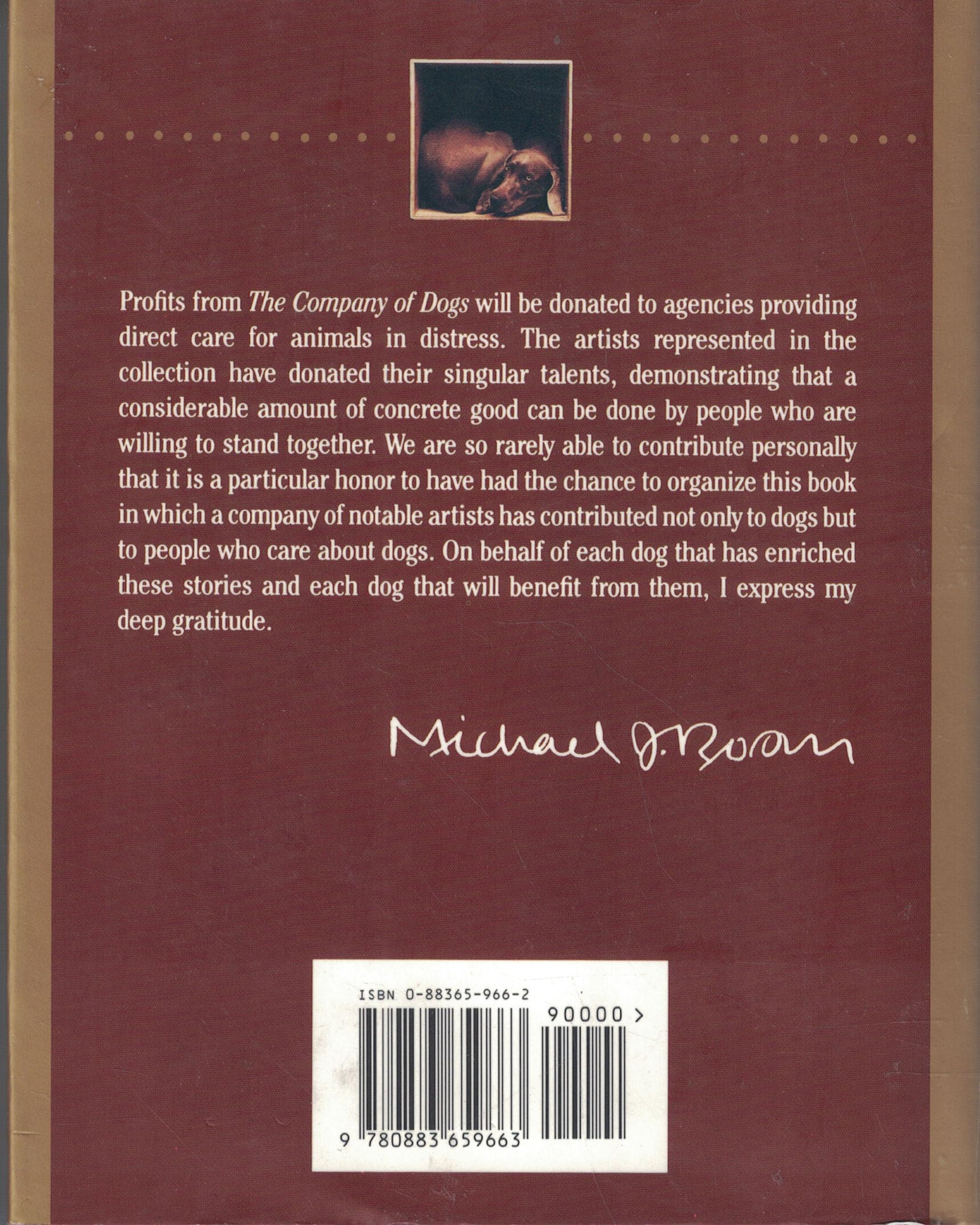The Company of Dogs: Twenty-One Stories by Contemporary Masters used book depot