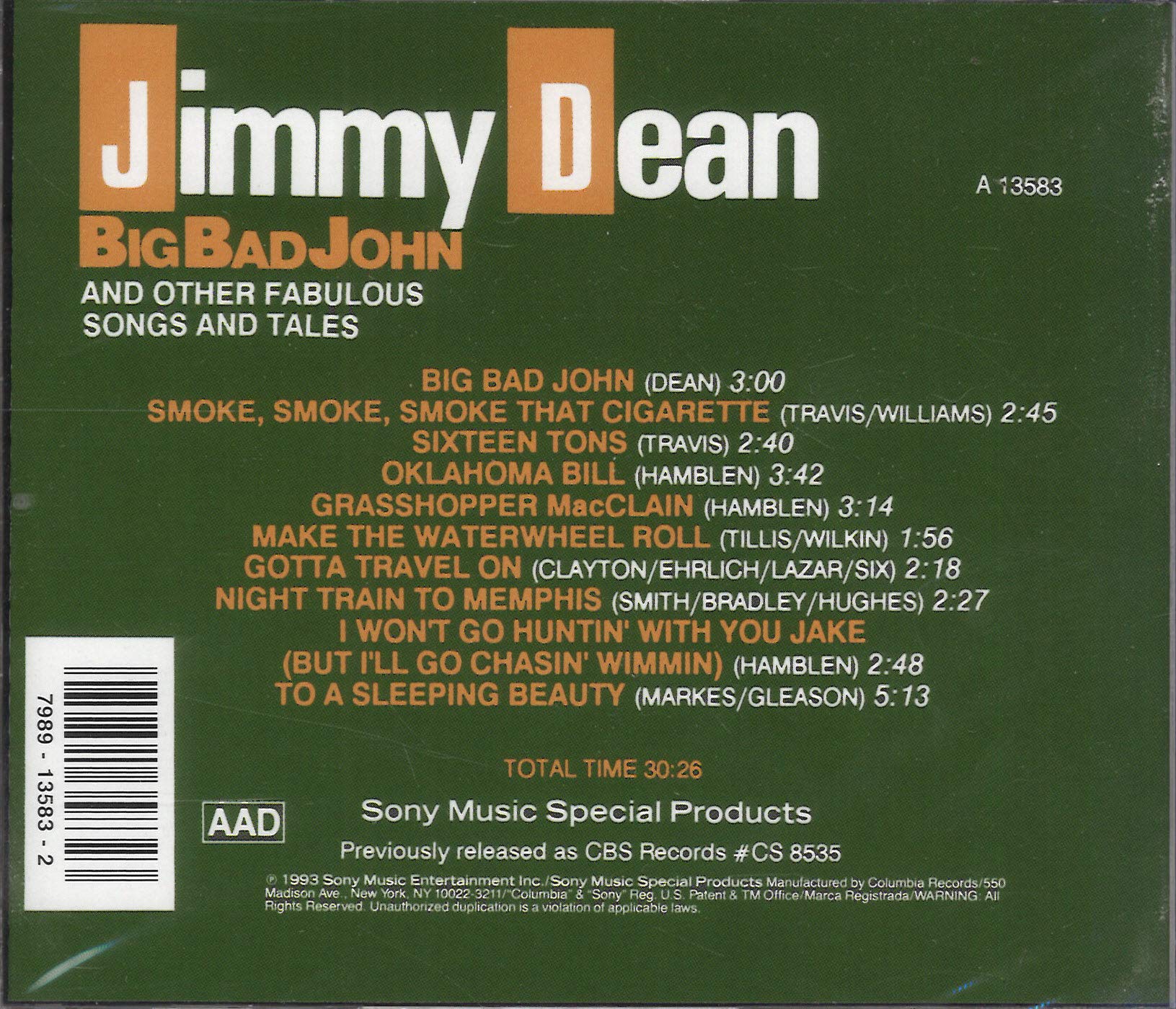 Big Bad John And Other Fabulous Songs And Tales used book depot