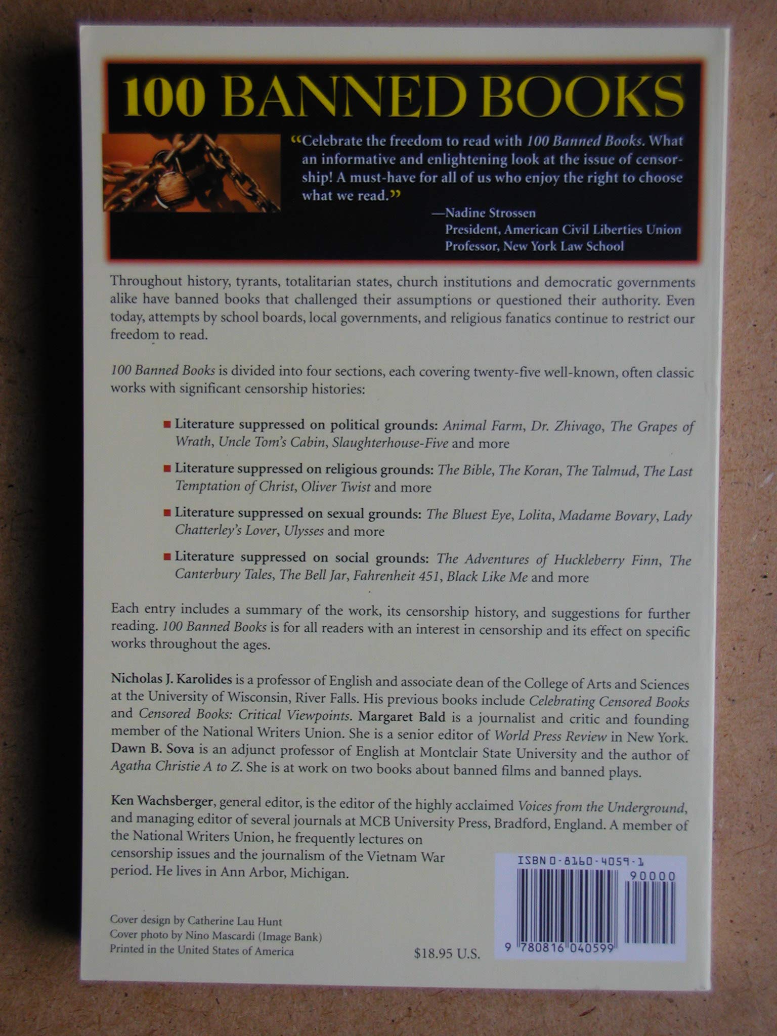 100 Banned Books: Censorship Histories of World Literature used book depot