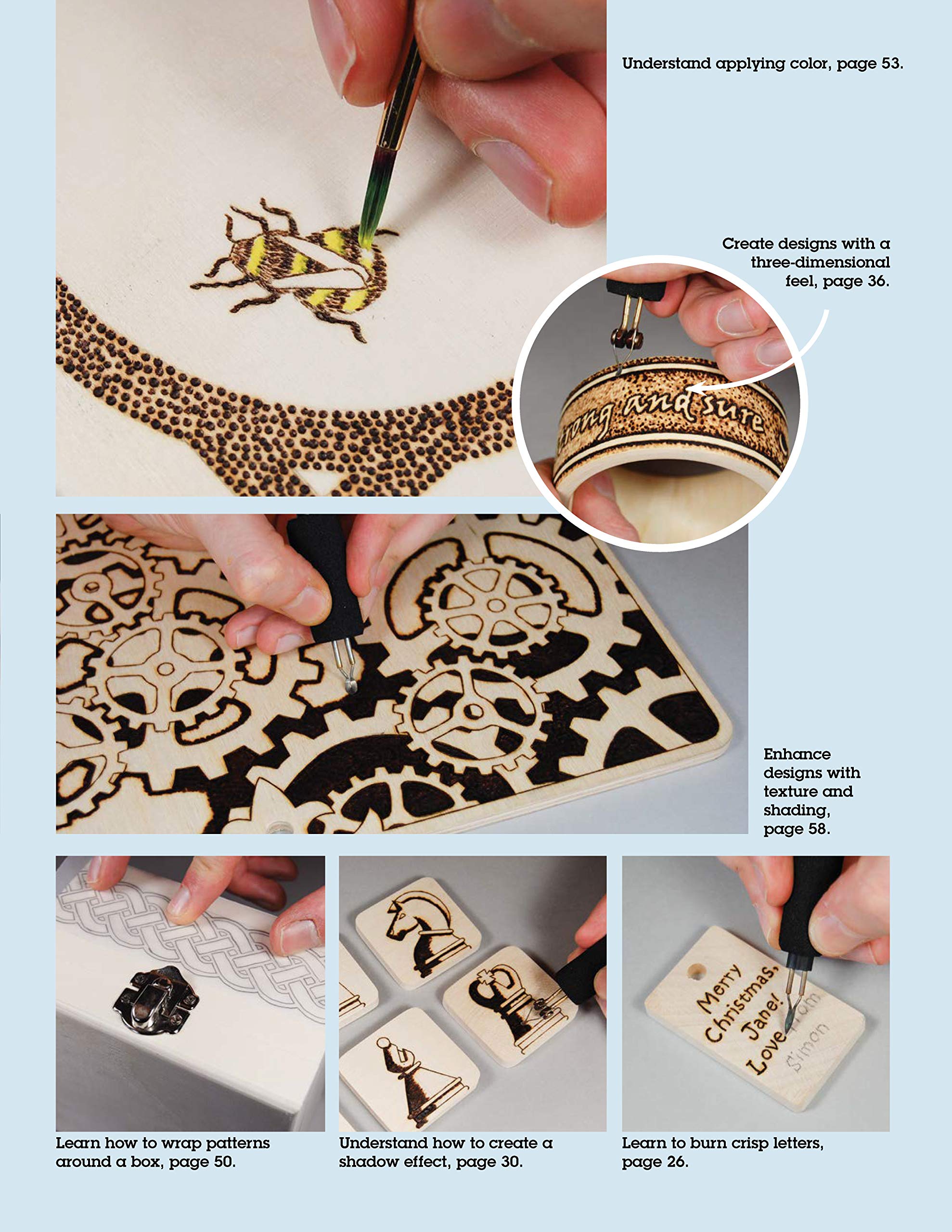 Learn to Burn: A Step-by-Step Guide to Getting Started in Pyrography (Fox Chapel Publishing) Easily Create Beautiful Art & Gifts with 14 Step-by-Step Projects, How-to Photos, and 50 Bonus Pat used book depot