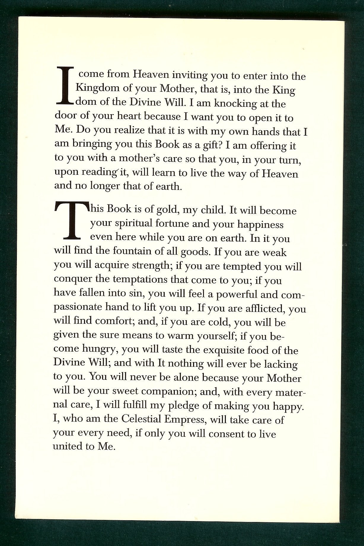 The Virgin Mary in the Kingdom of Divine Will: Book of Heaven: The Call to the Creature to Return the Order, to the Place, and to the Purpose for Which It Was Created by God used book depot
