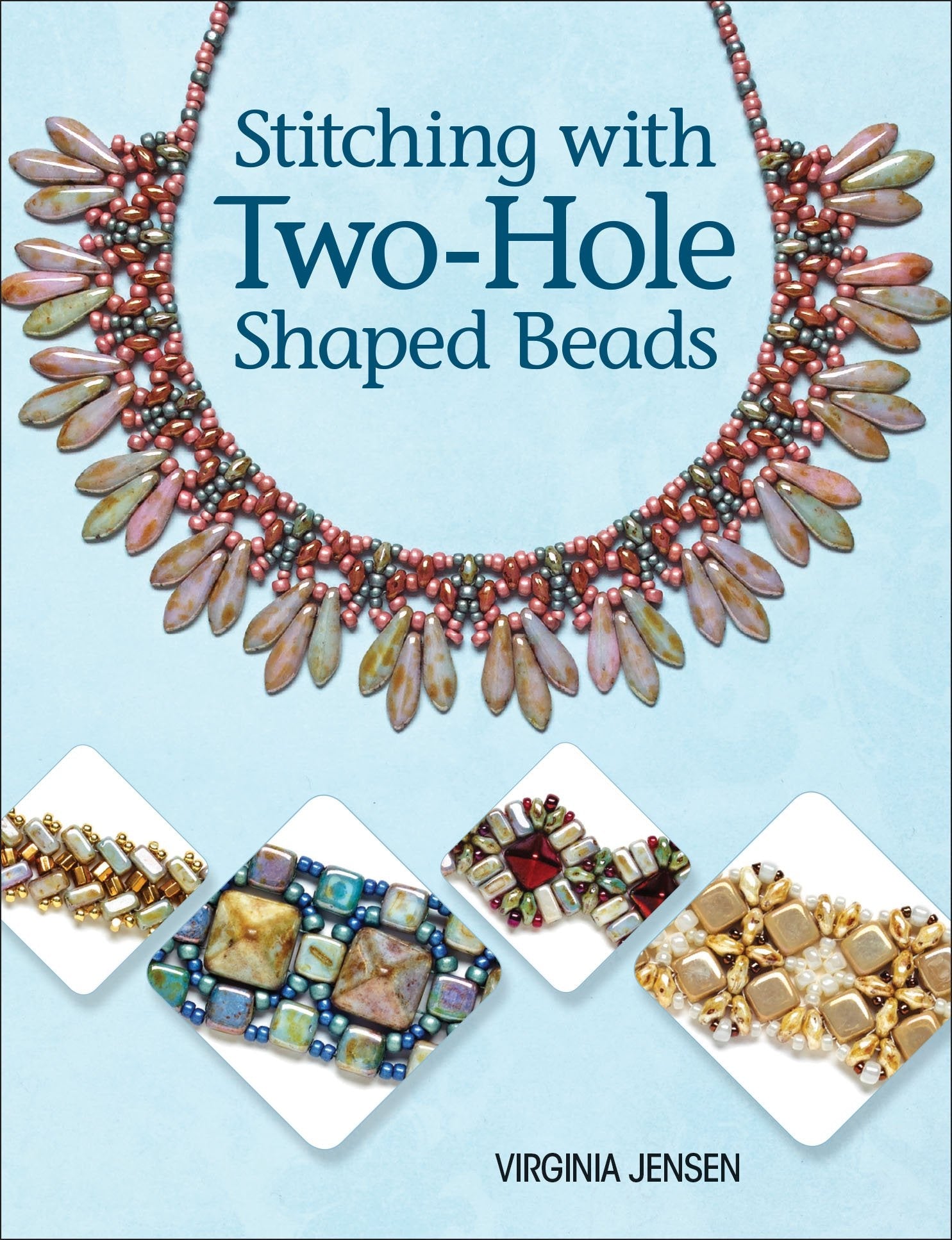Stitching with Two-Hole Shaped Beads used book depot