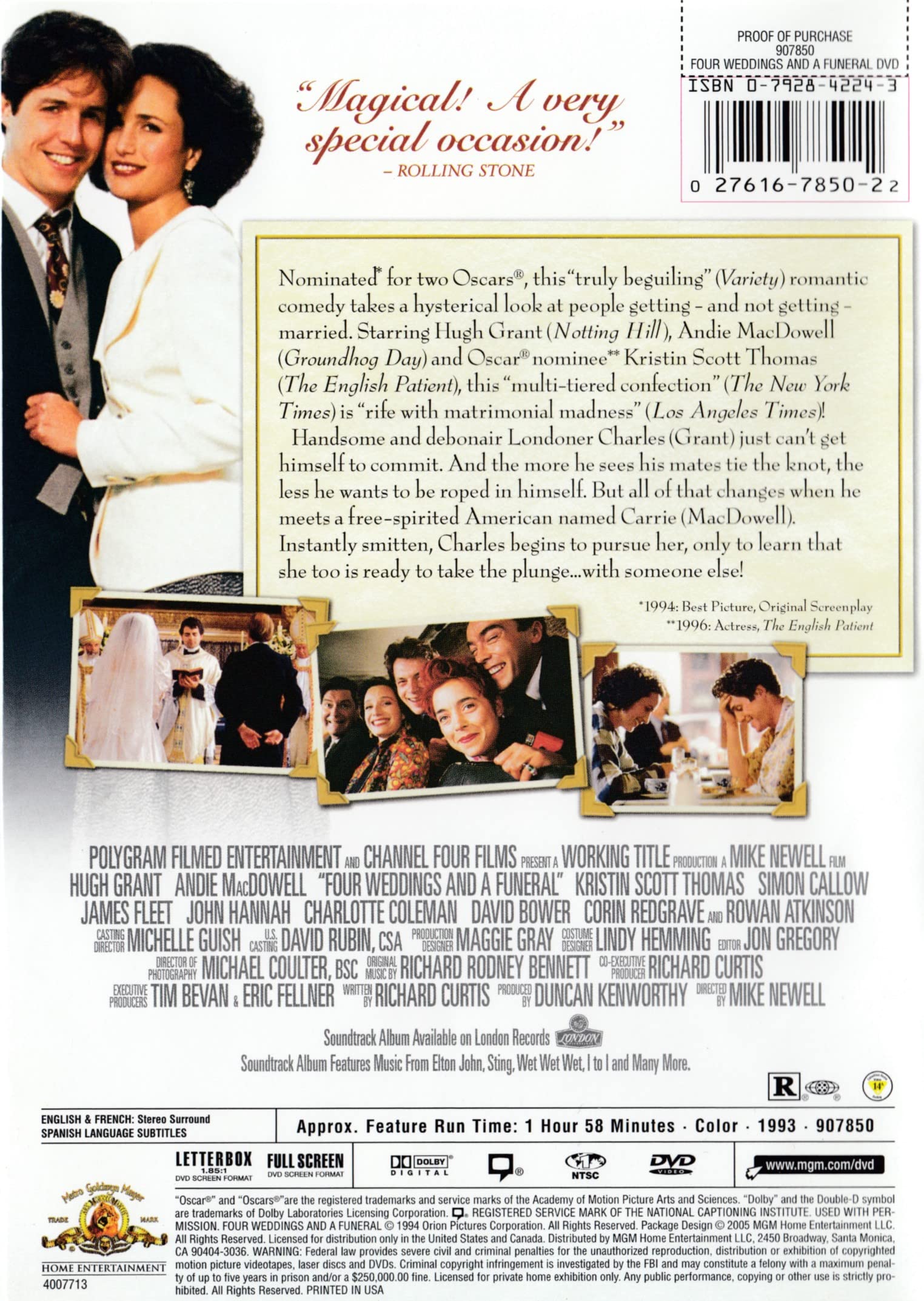 Four Weddings & a Funeral