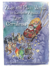 Zadie and Plain Vanilla, the Rainbow Alpaca, Save Christmas used book depot