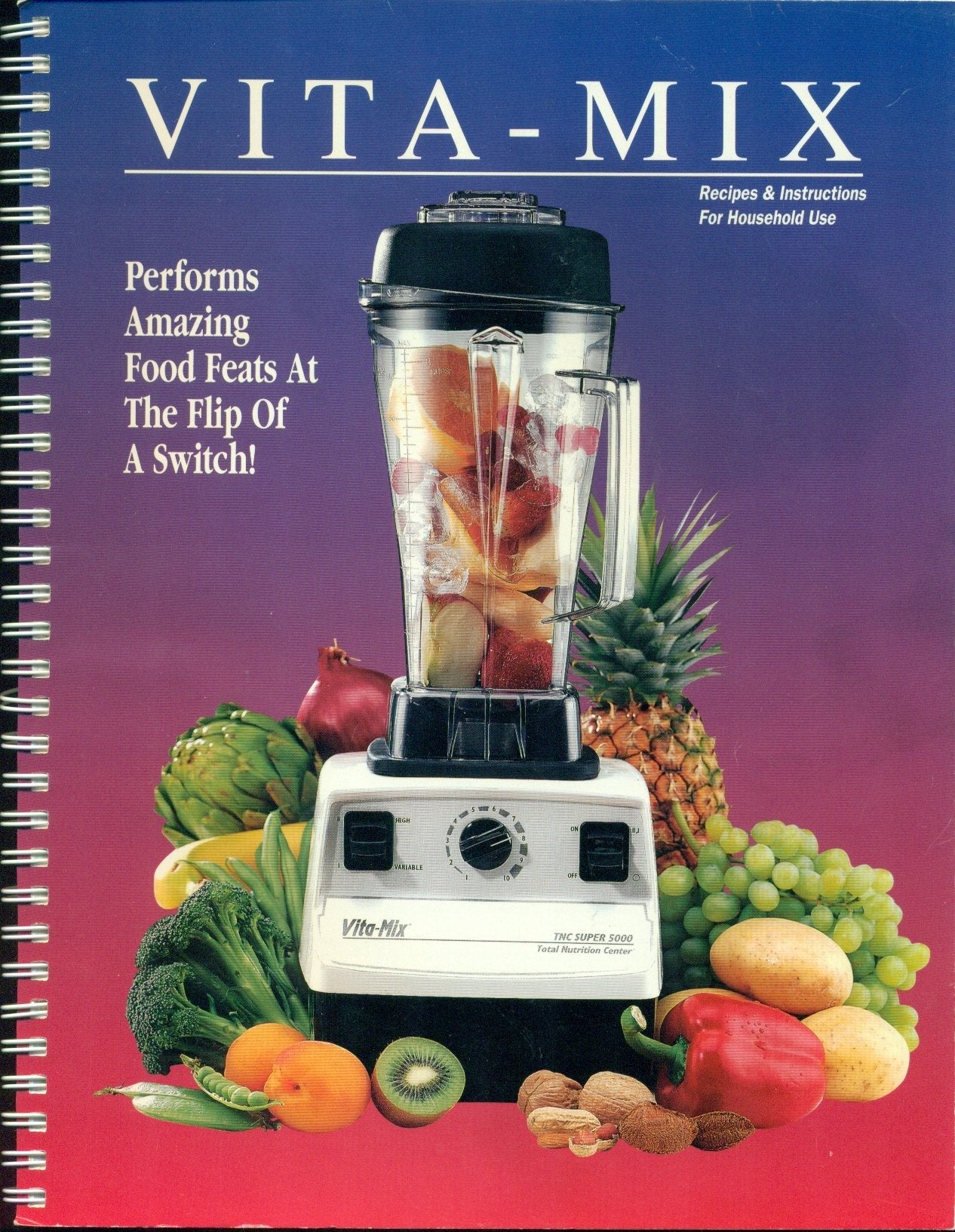 Vita-mix Corporation Total Nutrition Center Recipes and Instructions used book depot