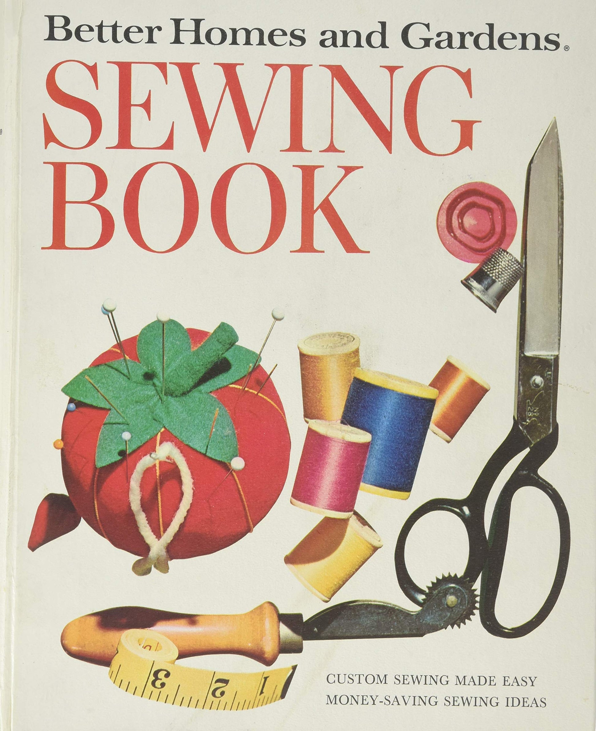 Better Homes and Gardens Sewing Book, 1970, Red, 128 Pages, Ring Binder used book depot