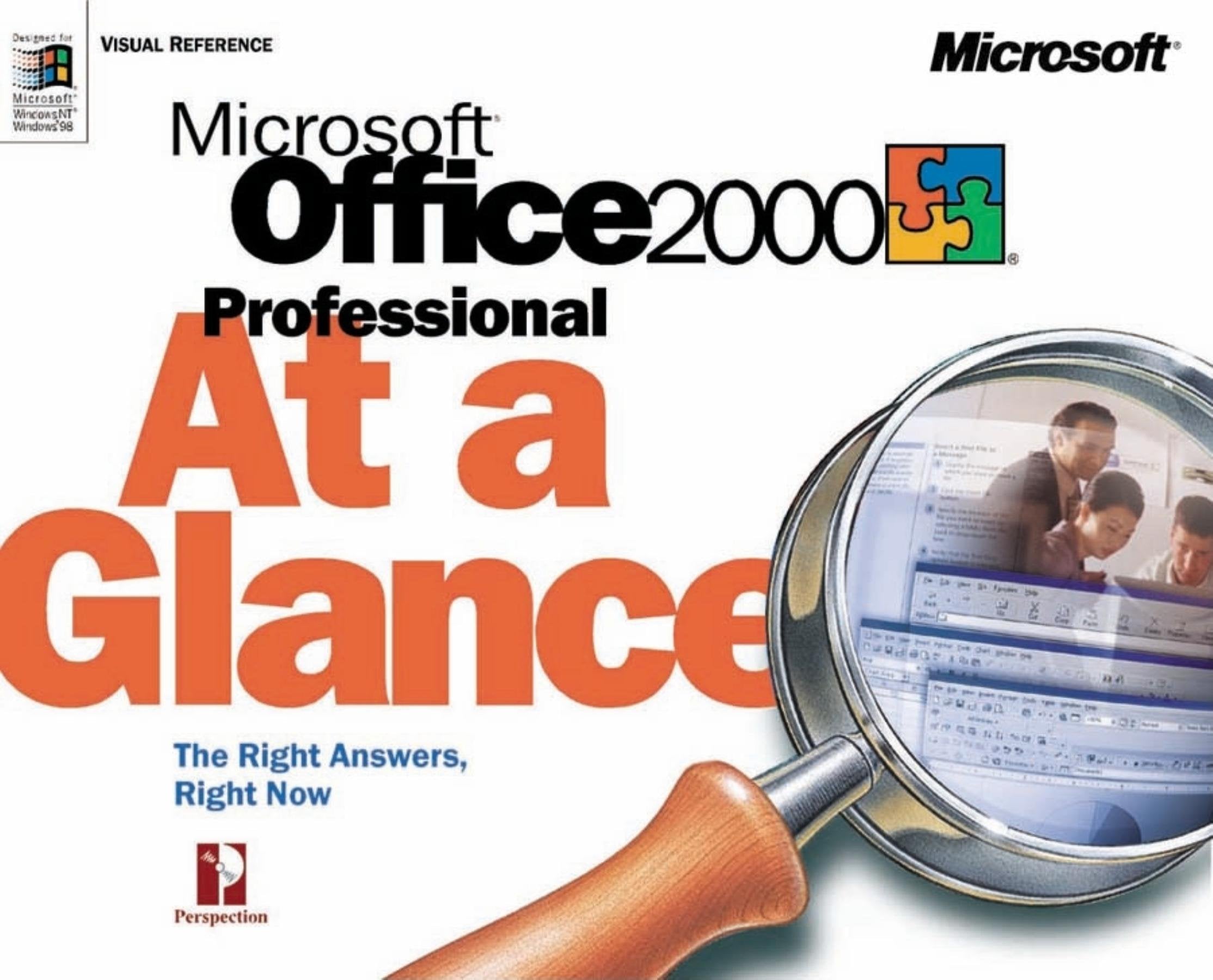 Microsoft Office 2000 Professional At a Glance used book depot