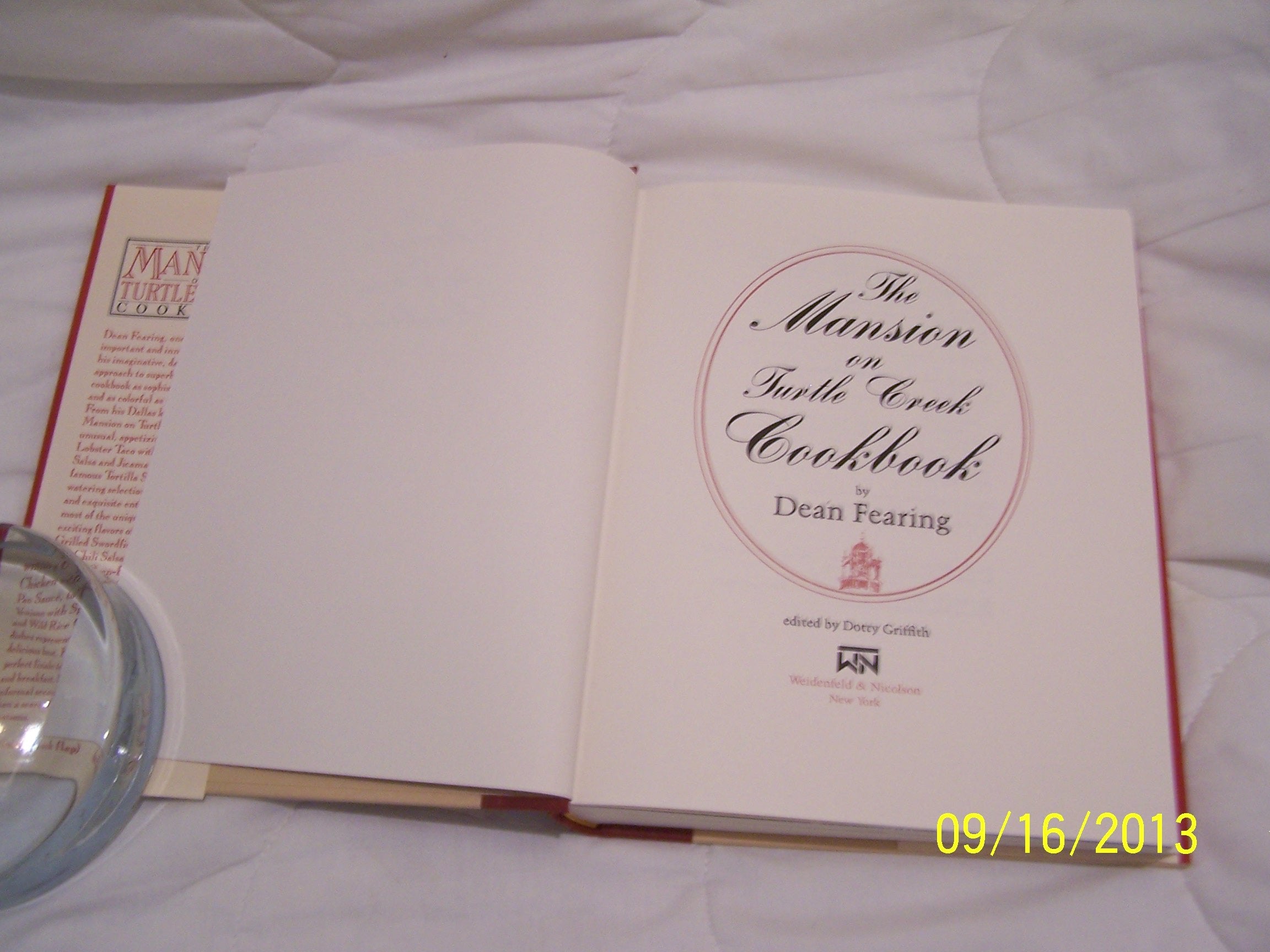 The Mansion on Turtle Creek cookbook
