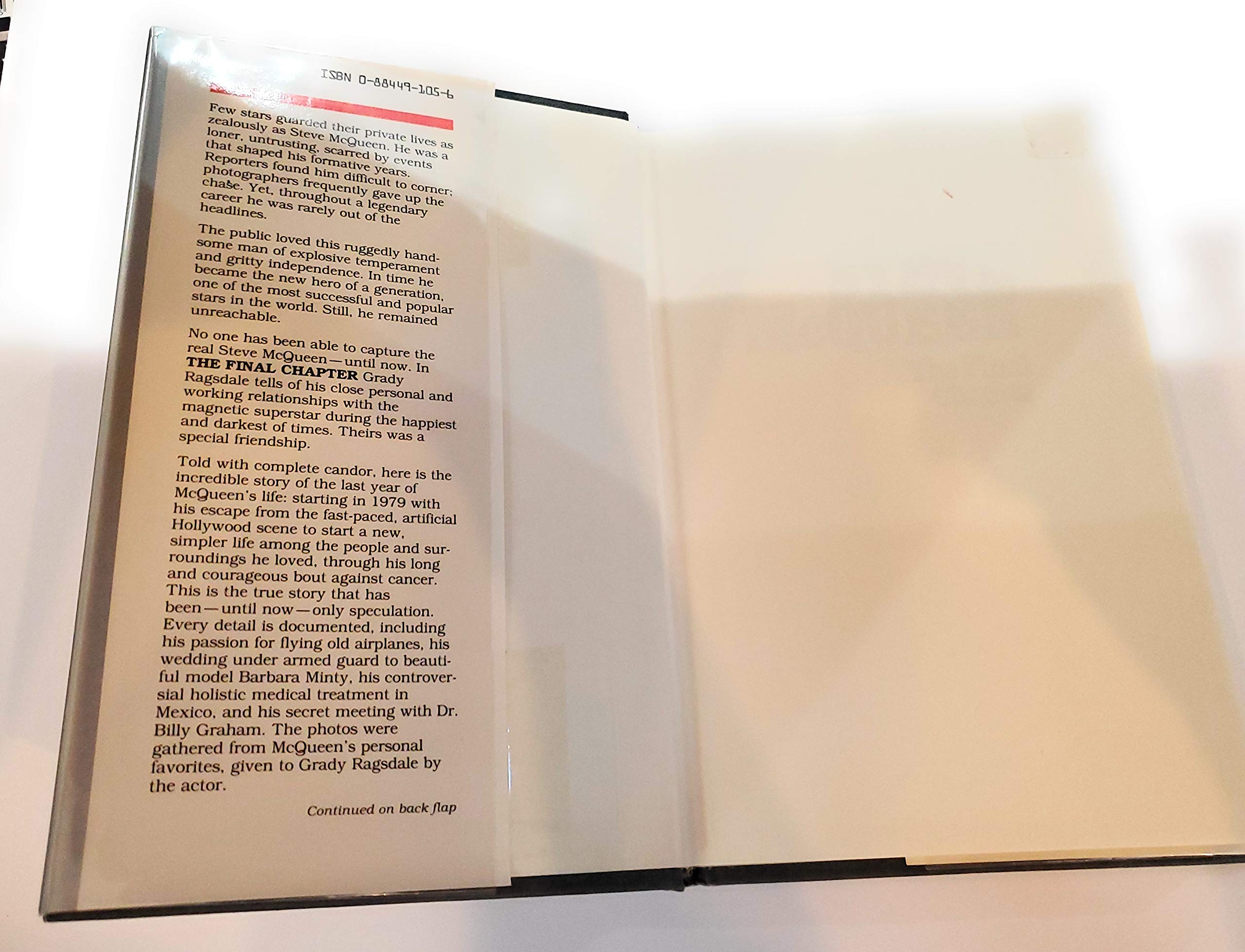 Steve McQueen, the Final Chapter used book depot