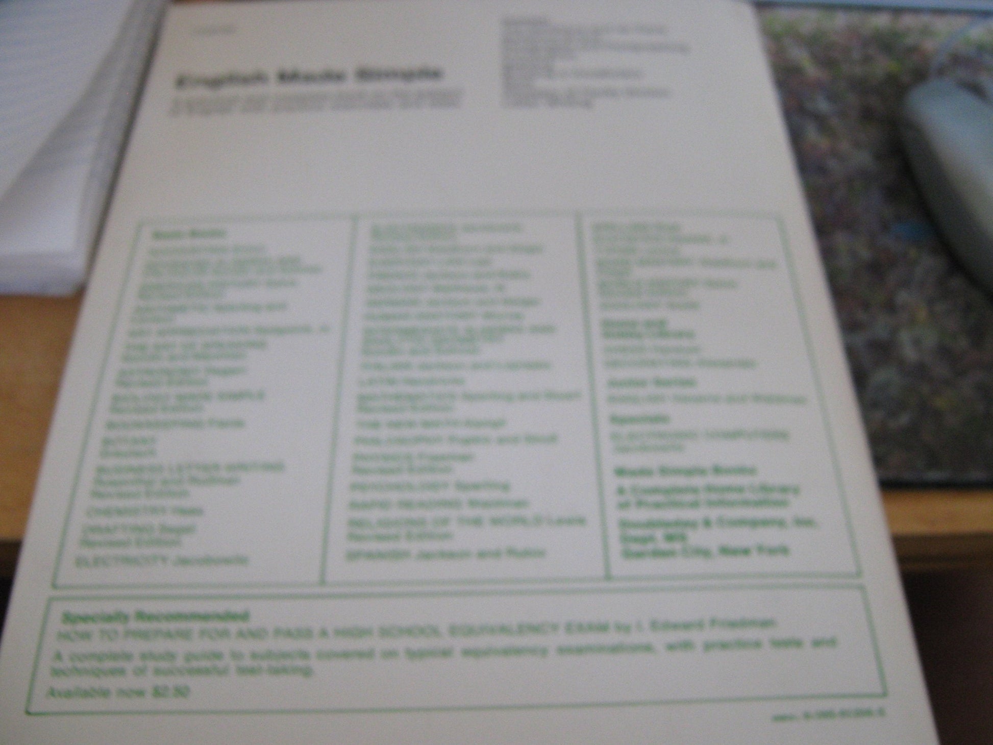 English Made Simple used book depot