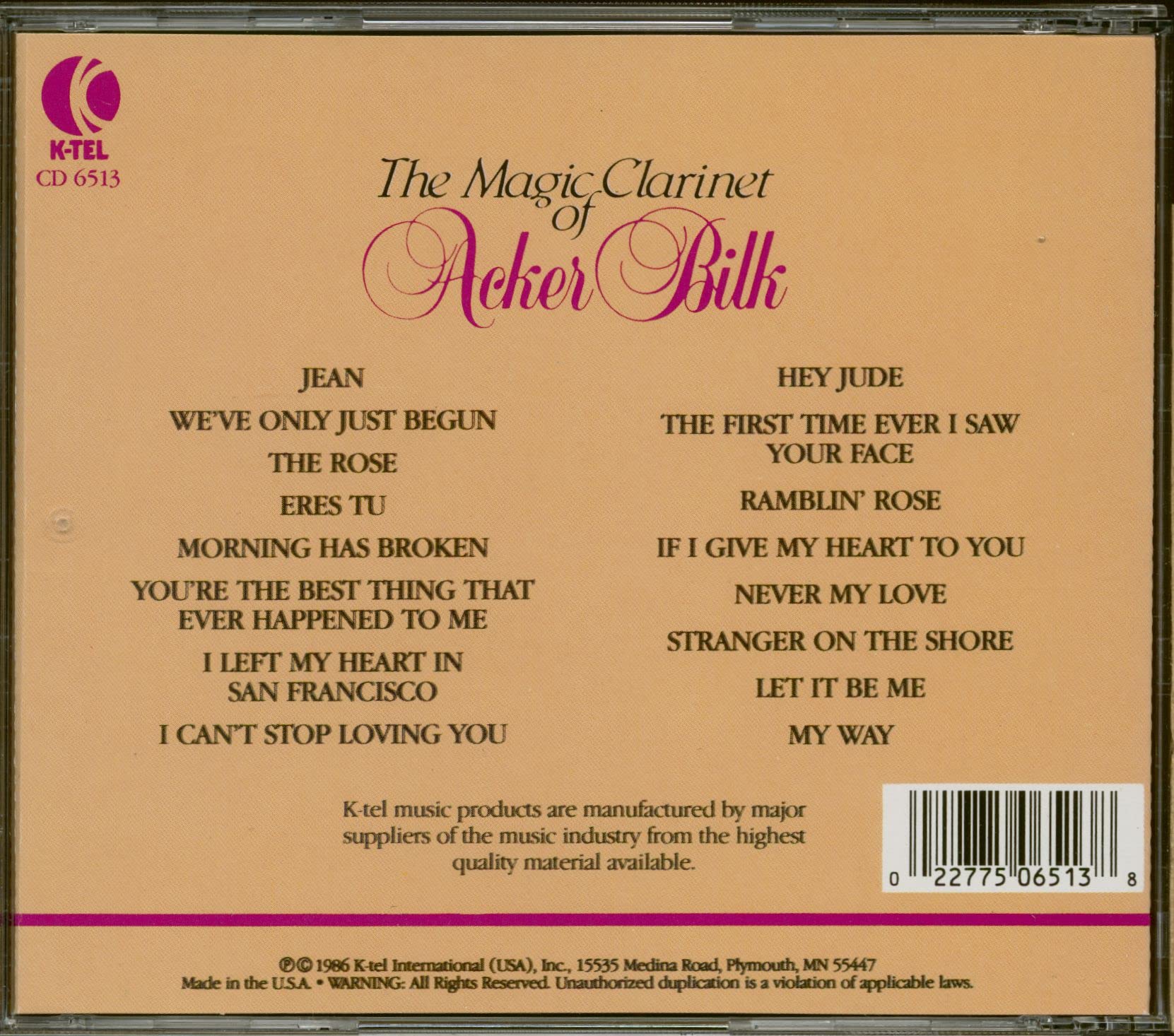 The Magic Clarinet Of Acker Bilk used book depot