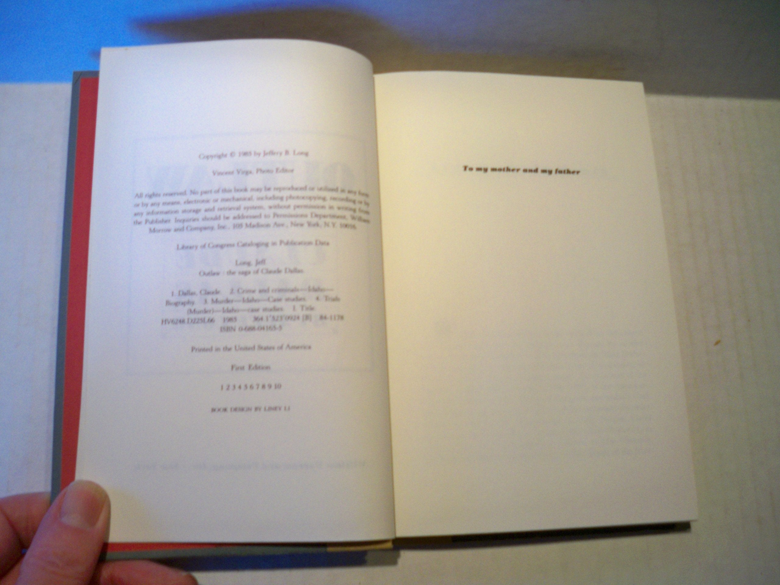 Outlaw: The True Story of Claude Dallas used book depot