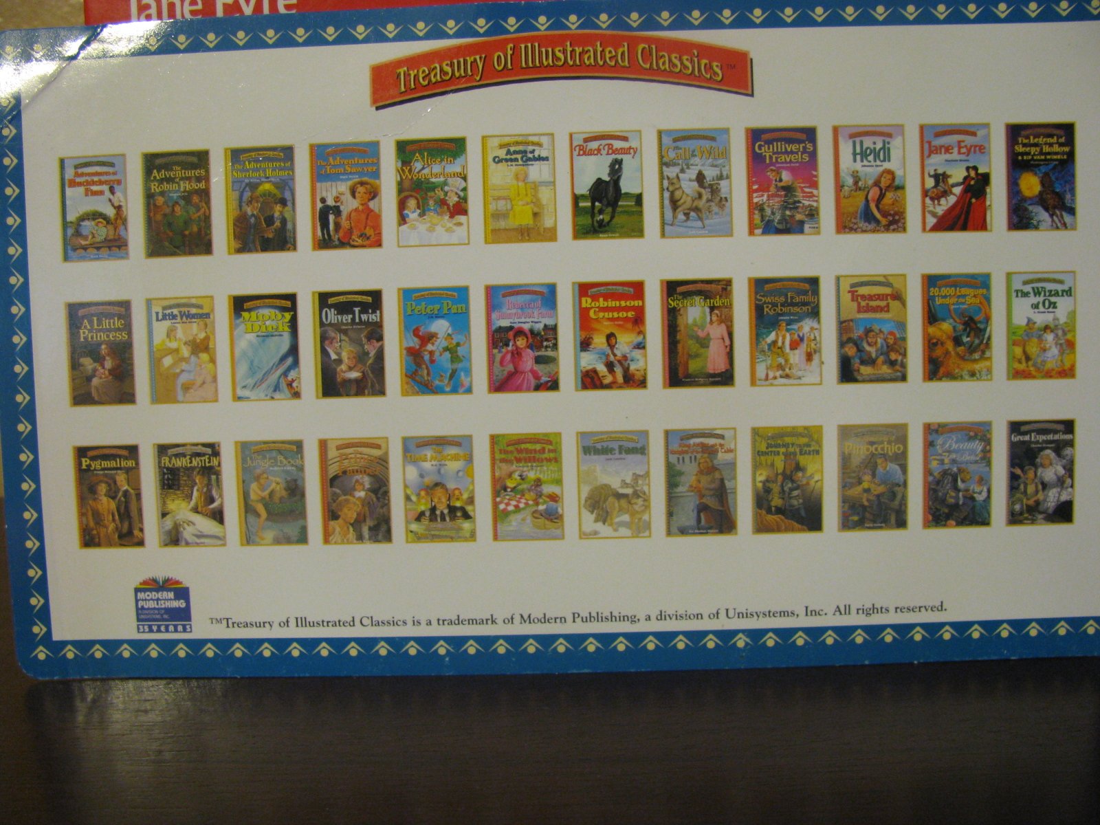 Treasury of Illustrated Classics 36 Book Library used book depot