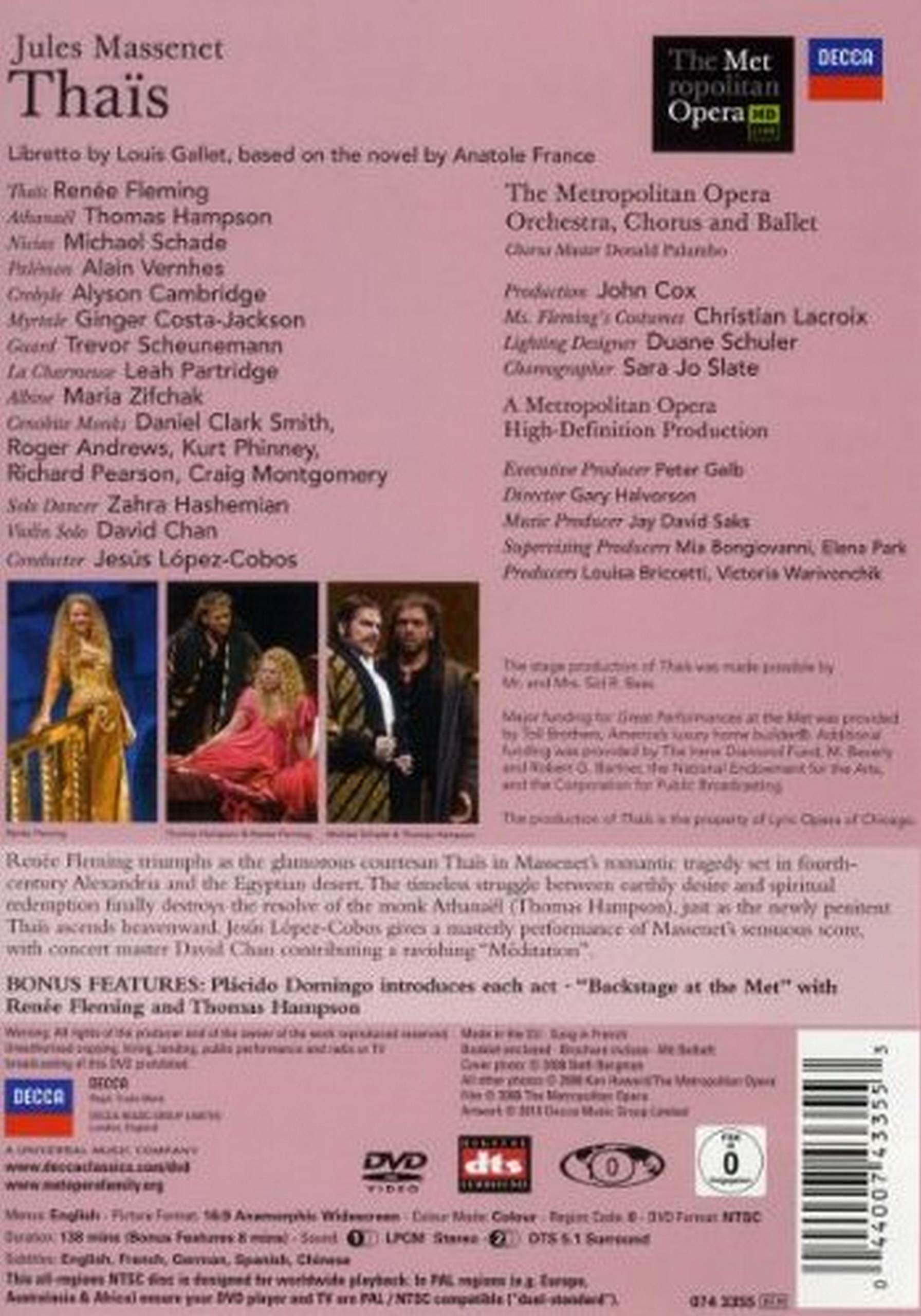 Massenet: Thais- The Metropolitan Opera used book depot