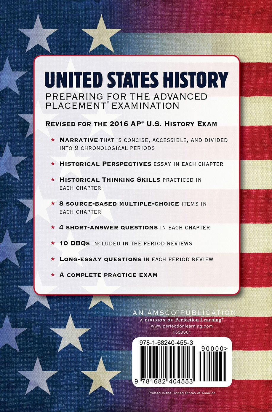 United States History: Preparing for the Advanced Placement Examination (2016 Exam) - Student Edition Softcover used book depot