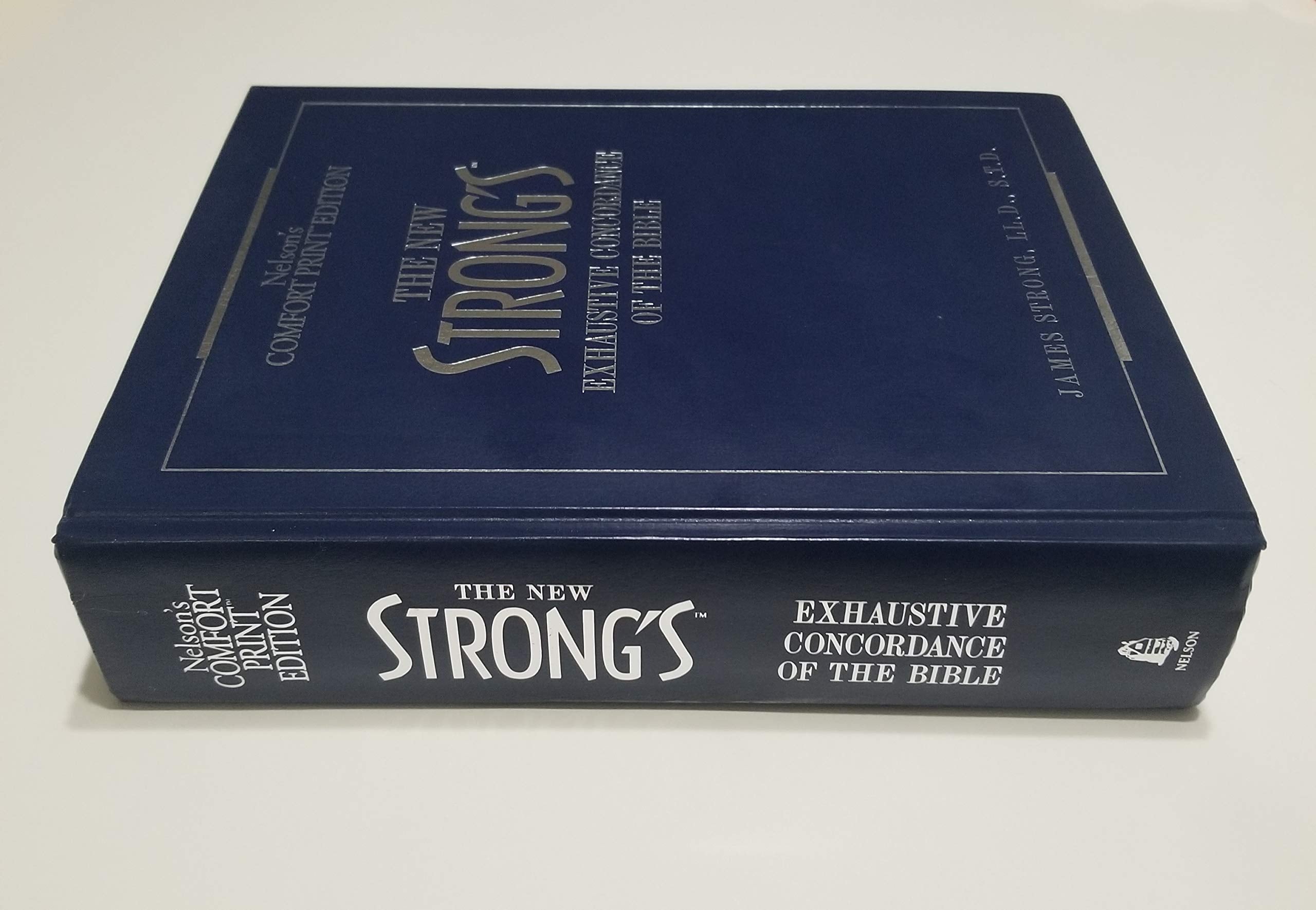 The New Strong's Exhaustive Concordance Of The Bible Comfort Print Edition used book depot