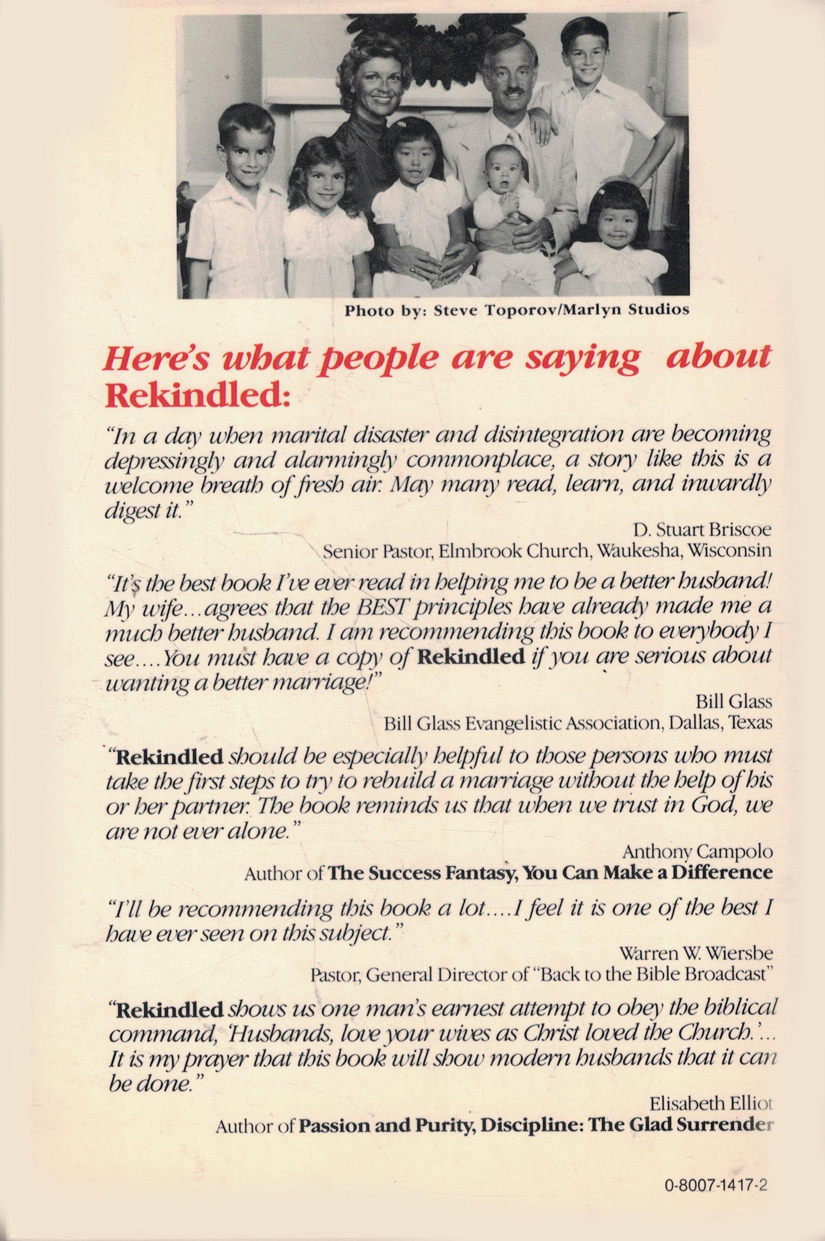 Rekindled: How to Keep the Warmth in Marriage by Williams, Pat, Williams, Jill, Jenkins, Jerry B. (1985) Hardcover used book depot
