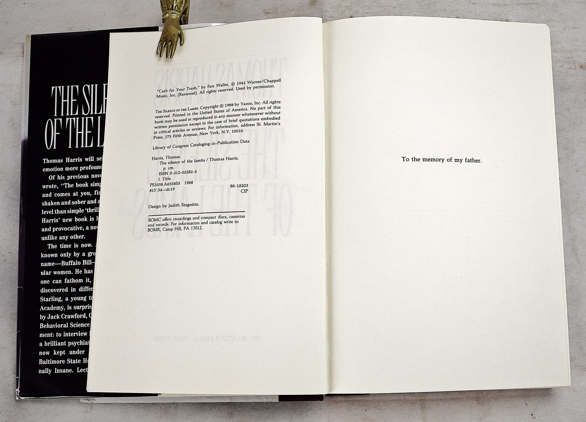 Silence of the Lambs used book depot