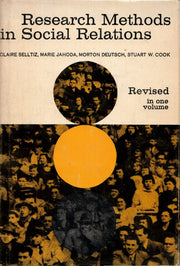 Research Methods in Social Relations used book depot