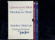 QUEST FOR THE BEST & MINDING THE STORE (2 volumes) used book depot