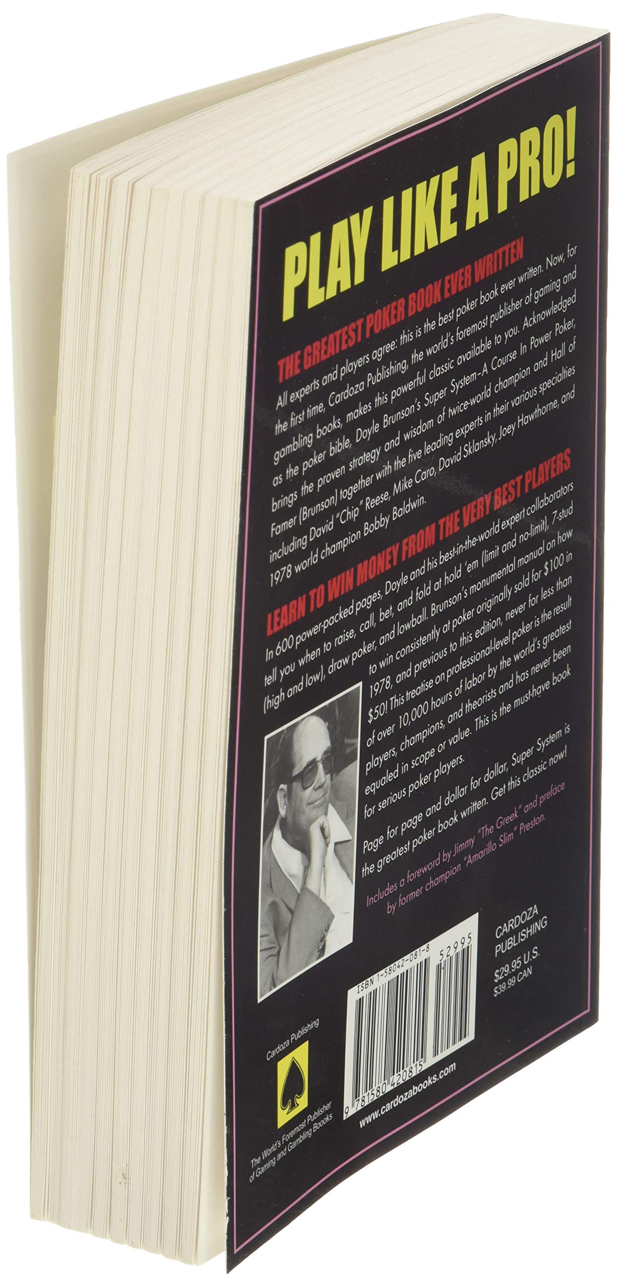 Doyle Brunson's Super System used book depot