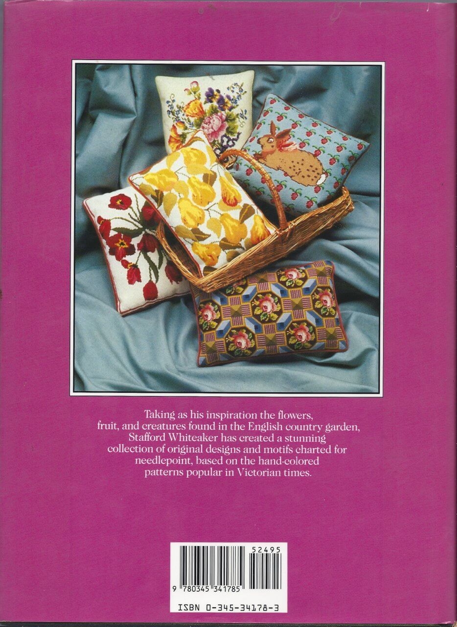 English Garden Embroidery: 80 Original Needlepoint Designs of Flowers, Fruit and Animals used book depot