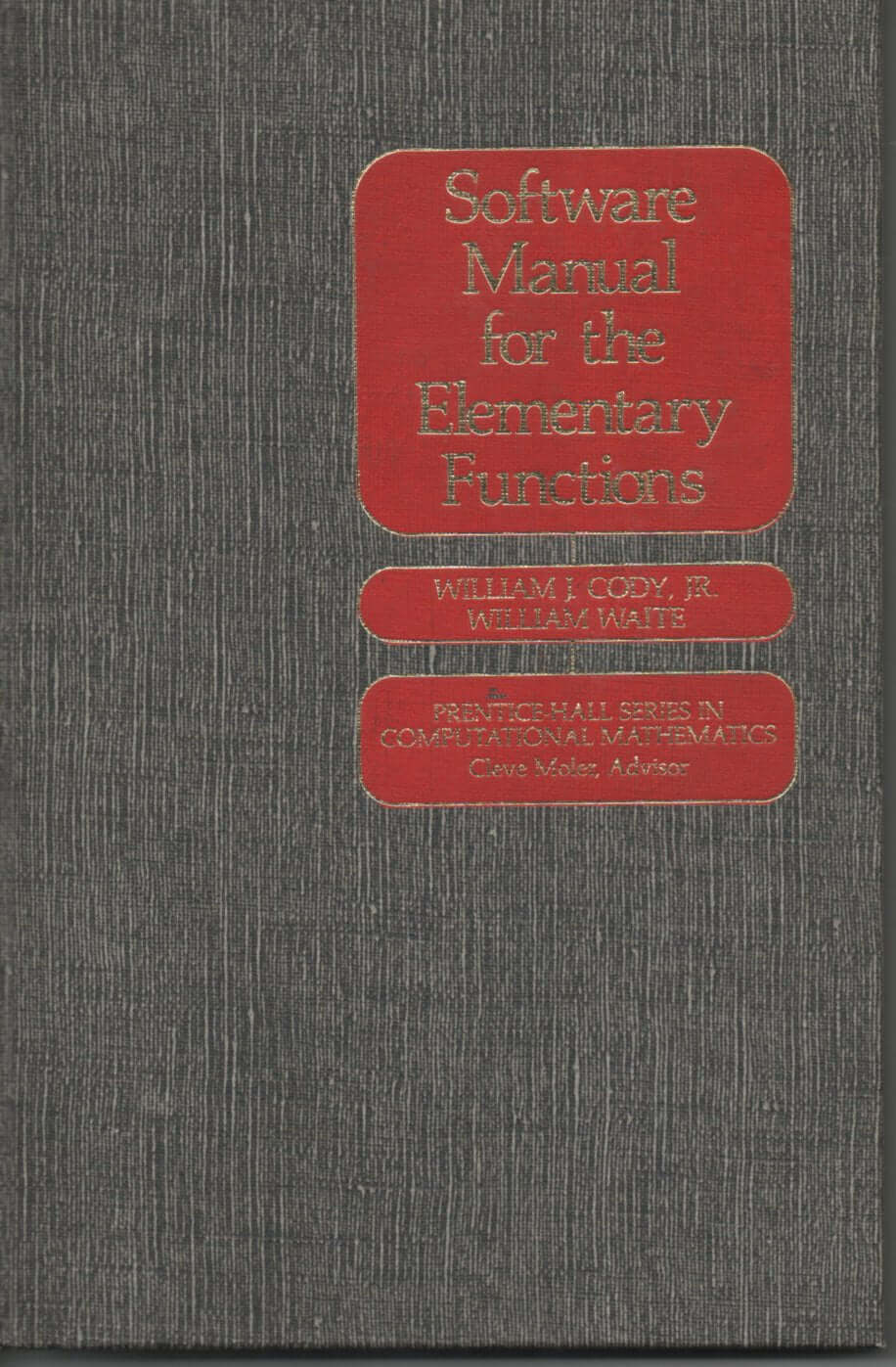 Software Manual for the Elementary Functions used book depot