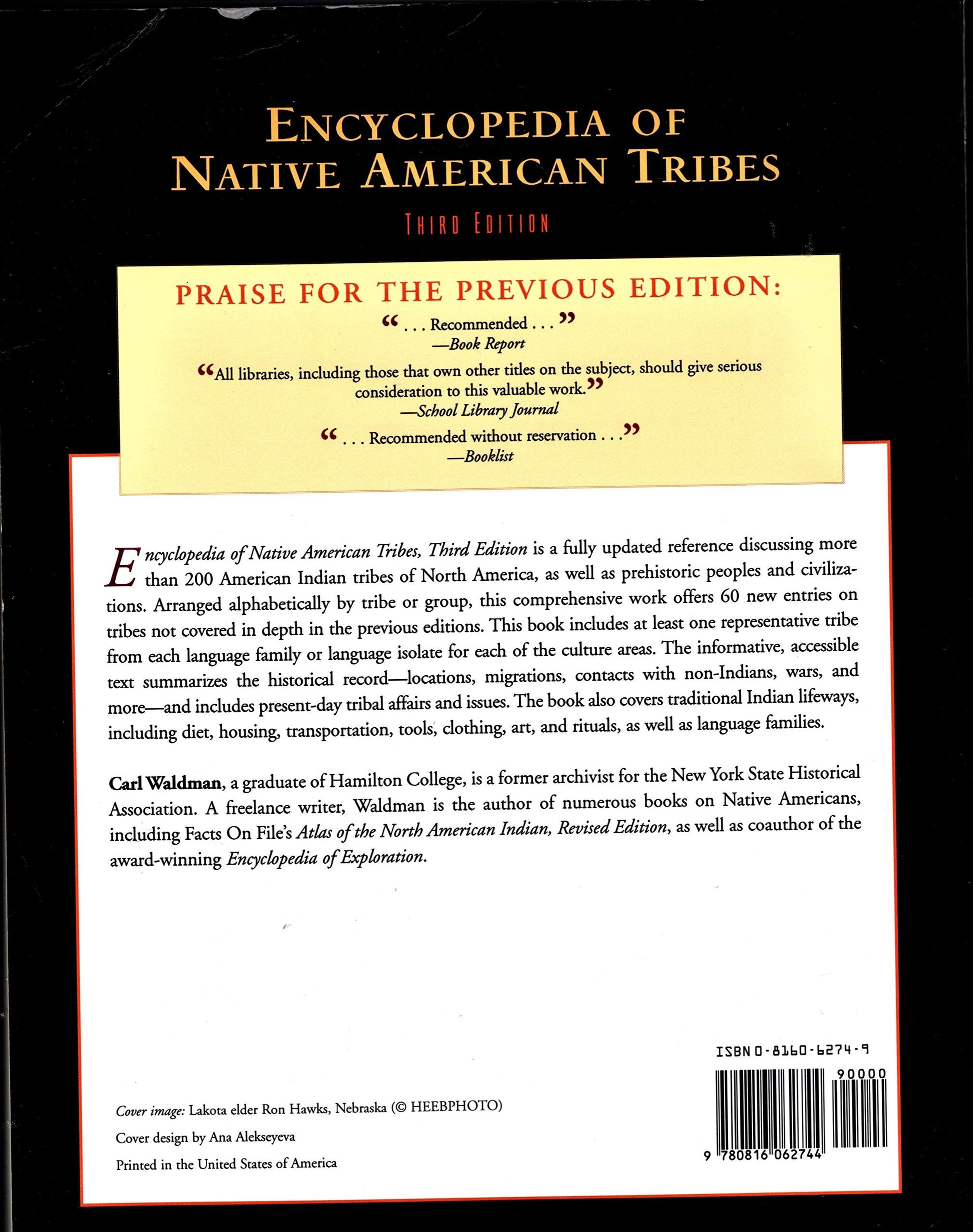 Encyclopedia of Native American Tribes (Facts on File Library of American History) used book depot