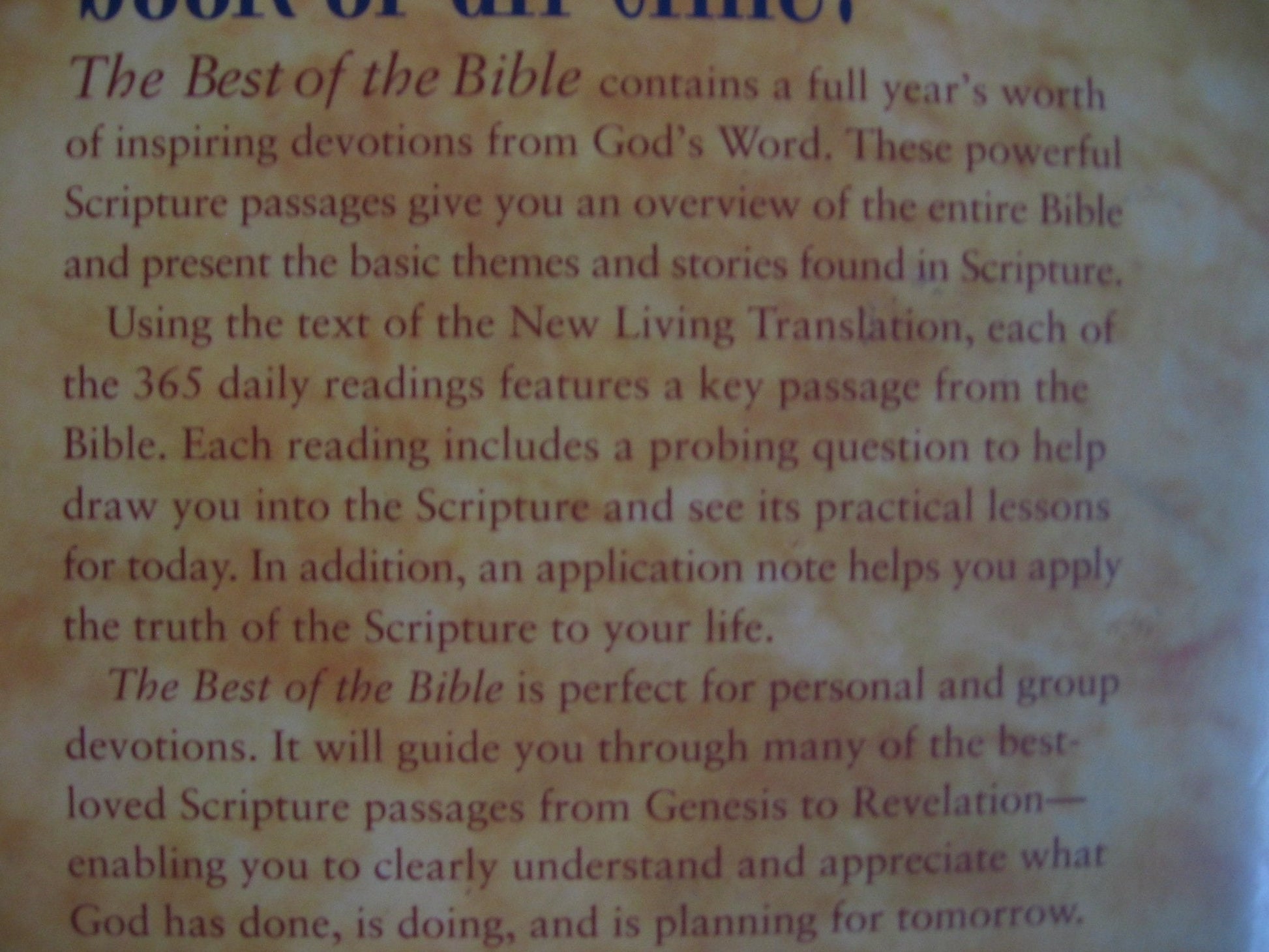 The Best of the Bible used book depot