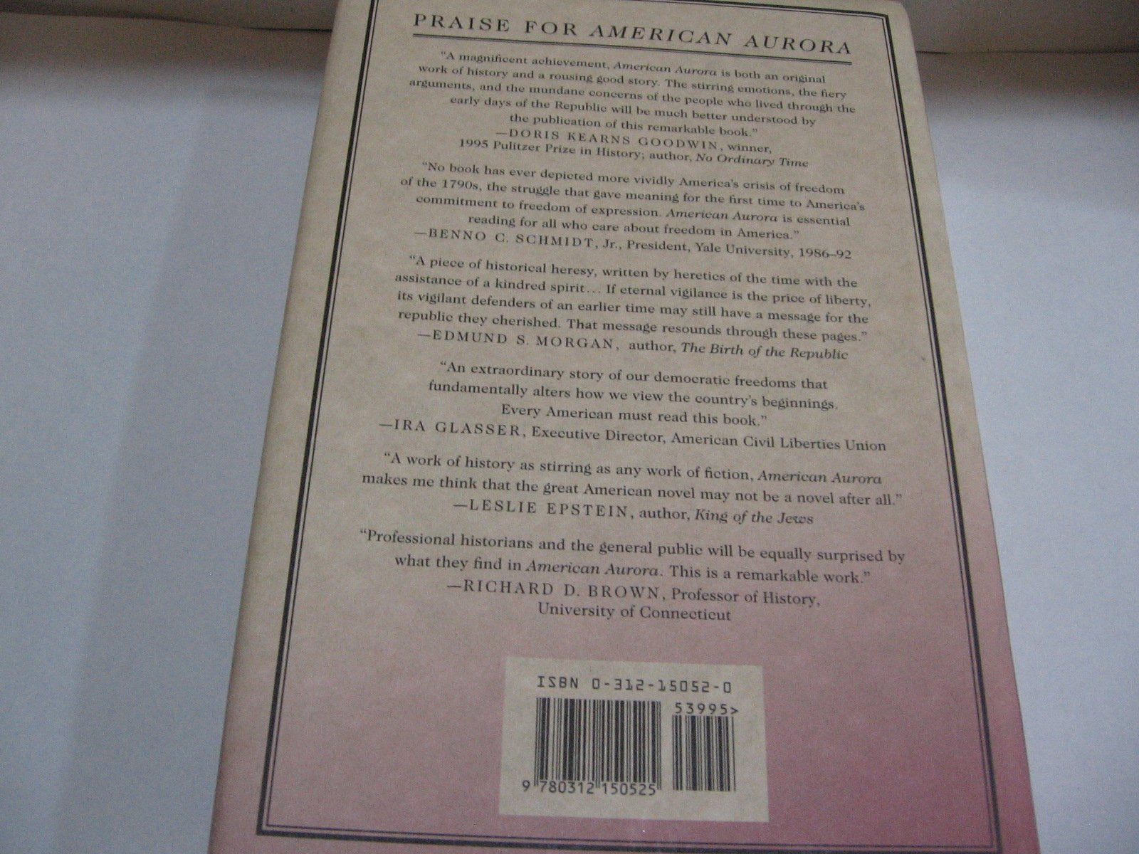 American Aurora: A Democratic-Republican Returns : The Suppressed History of Our Nation's Beginnings and the Heroic Newspaper That Tried to Report It used book depot